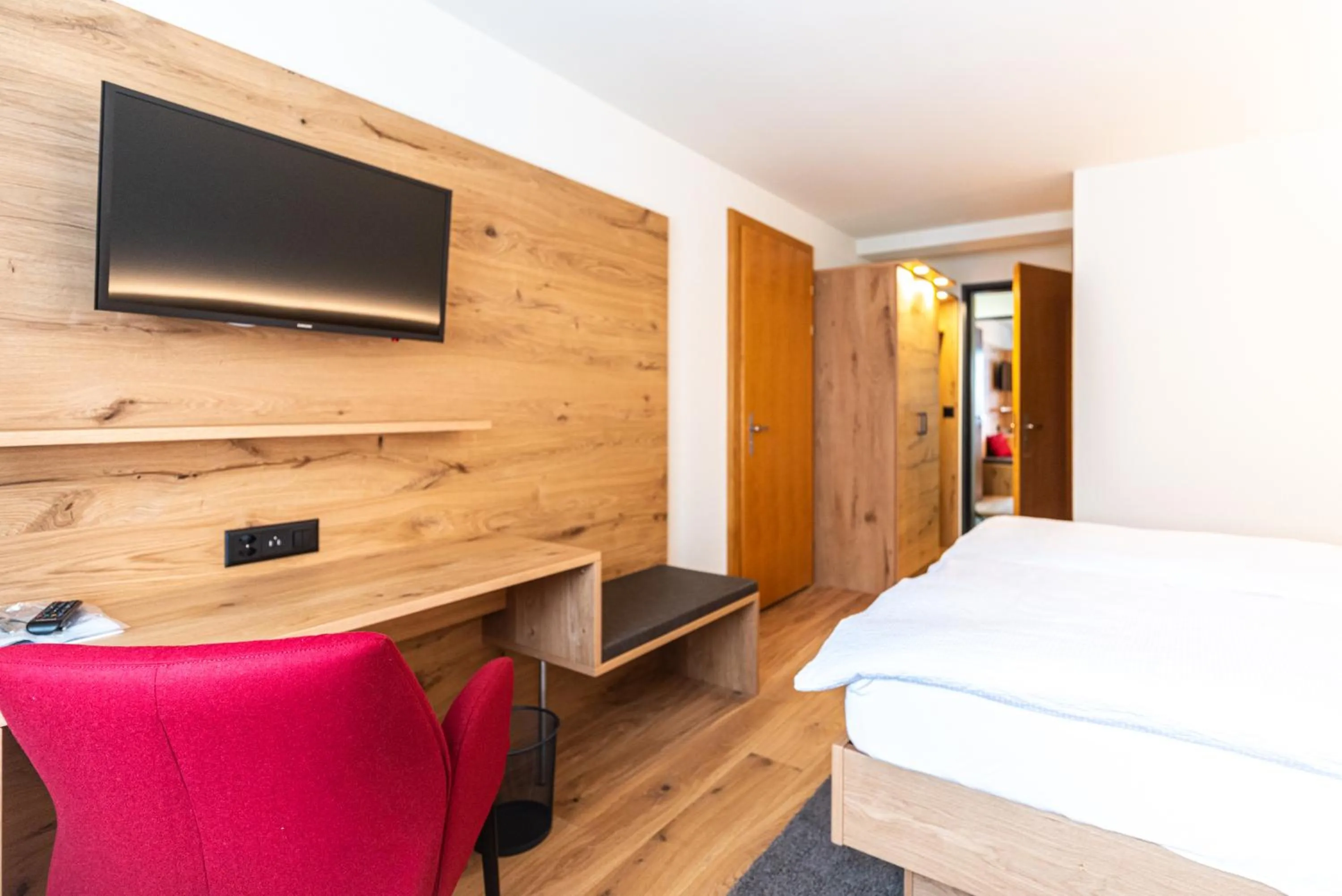 Bed in Hotel Restaurant Silbersand