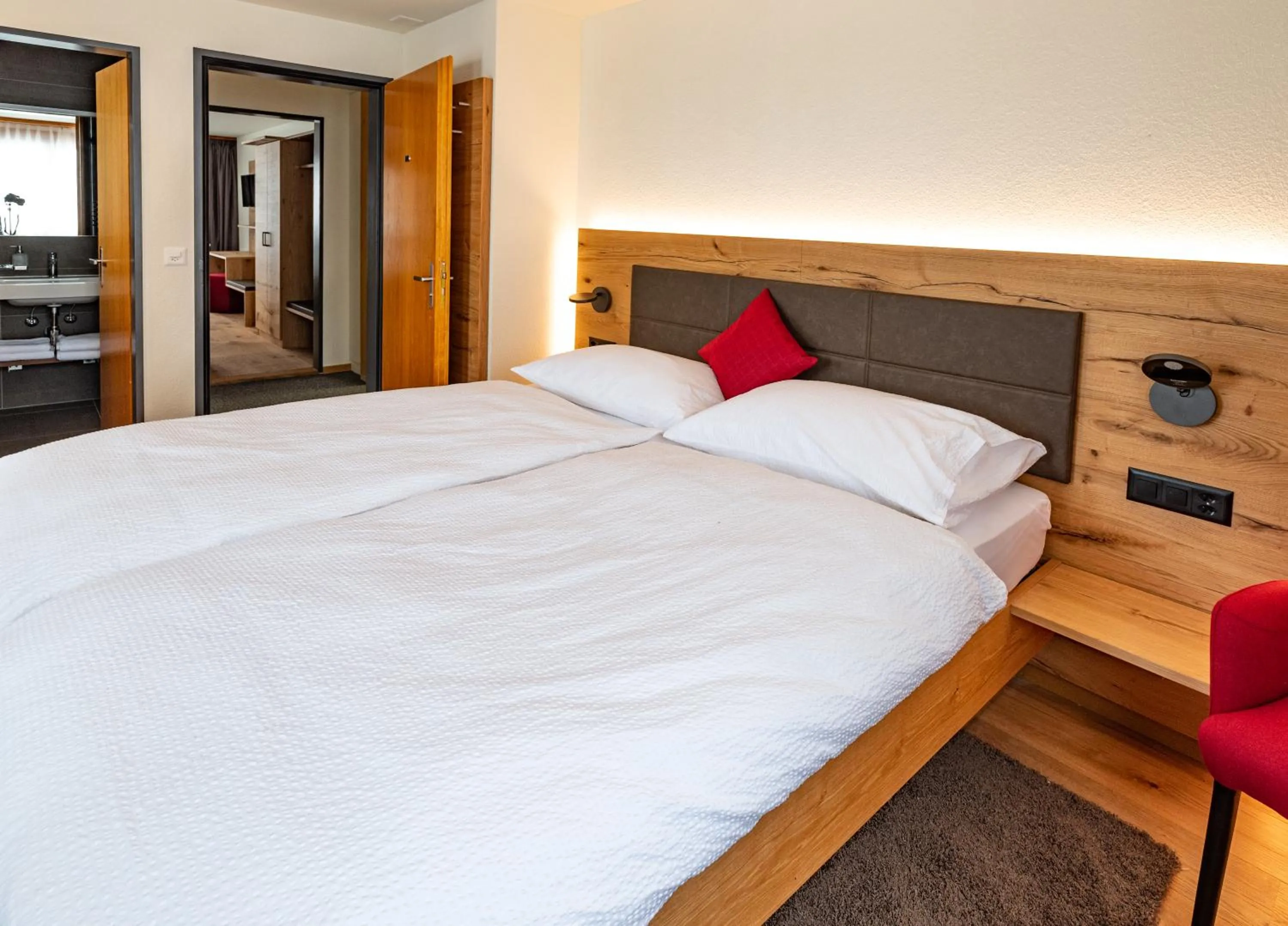 Bed in Hotel Restaurant Silbersand