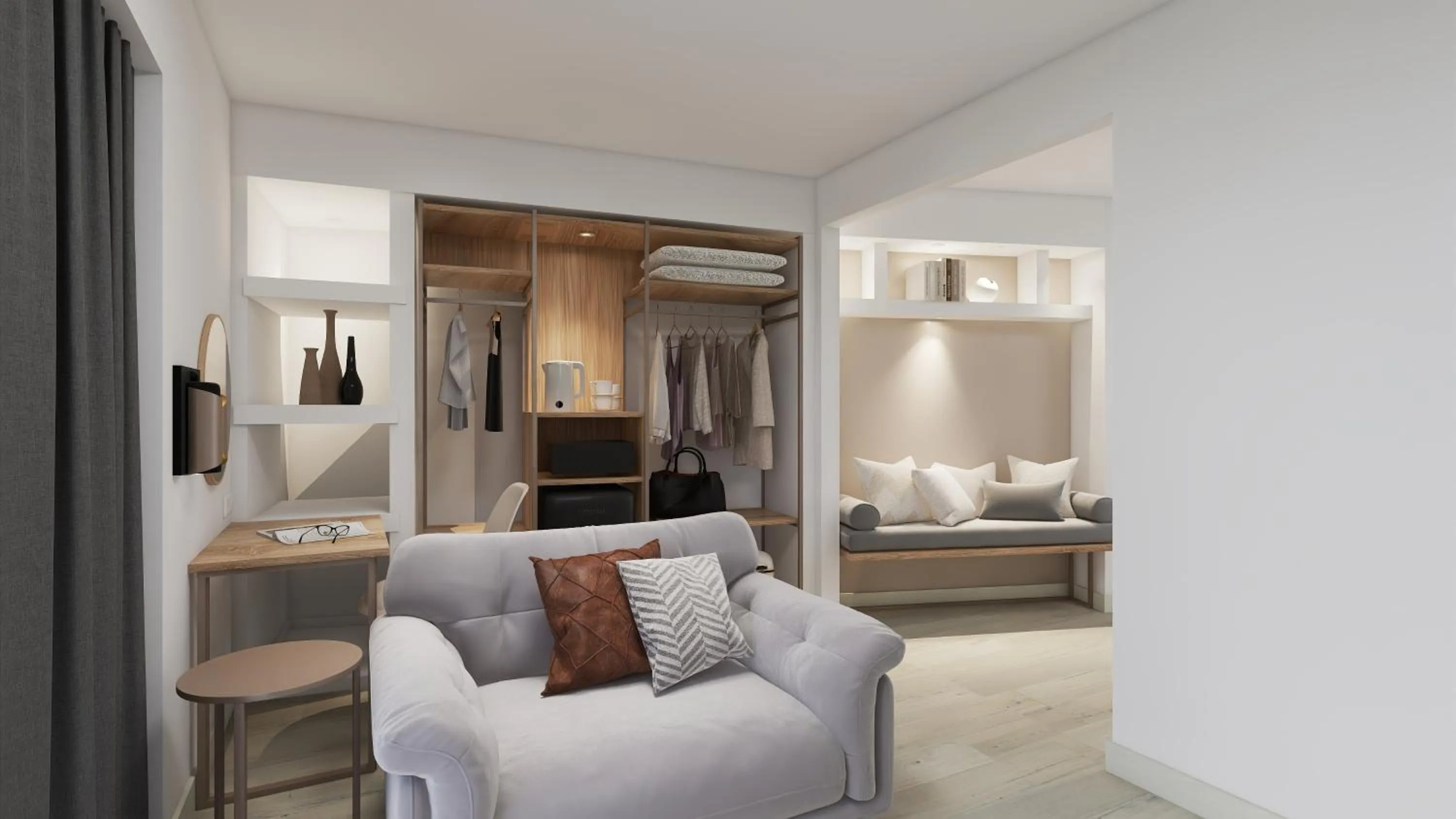 Bed in Xenophon Hotel