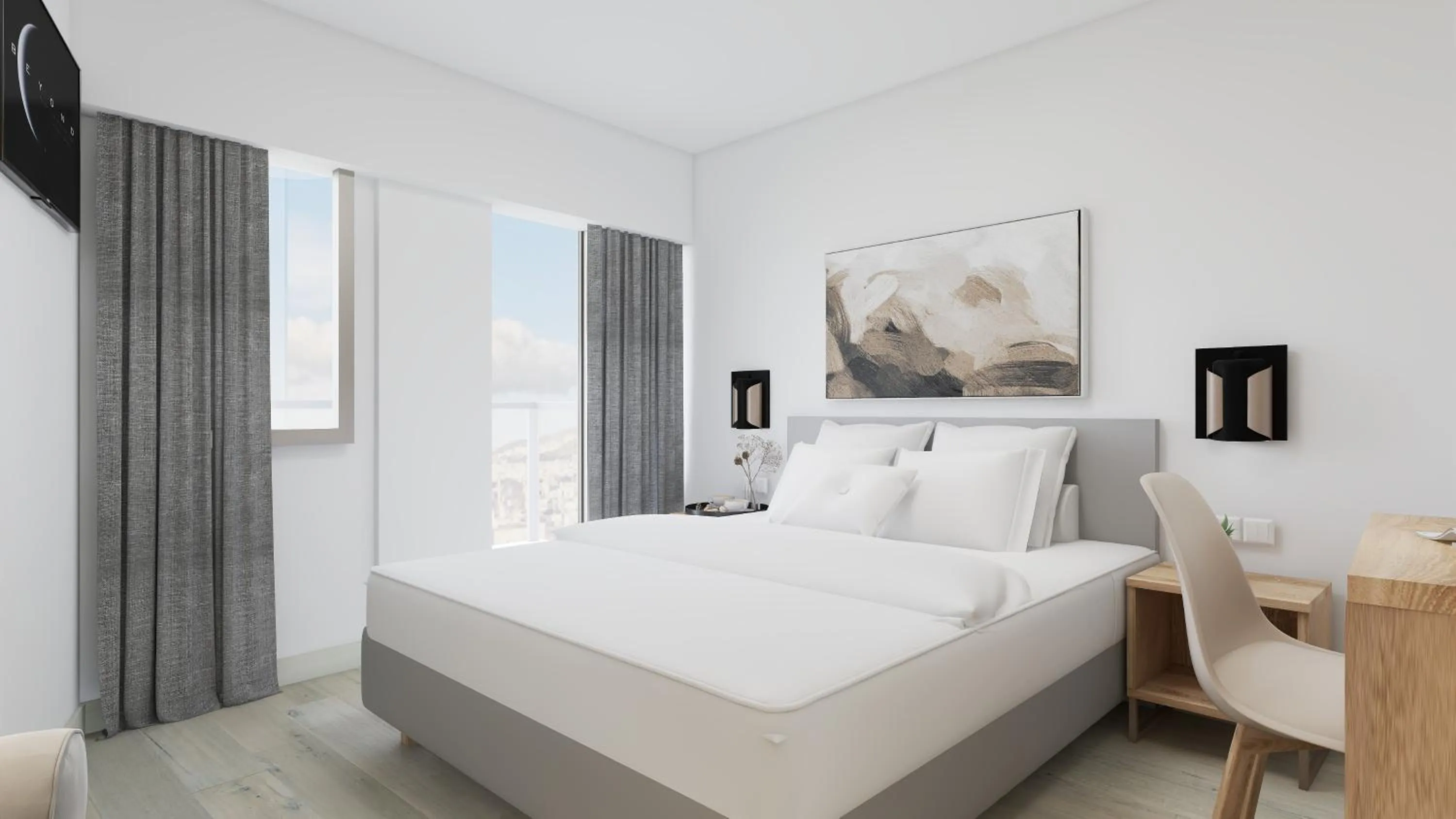 Bed in Xenophon Hotel