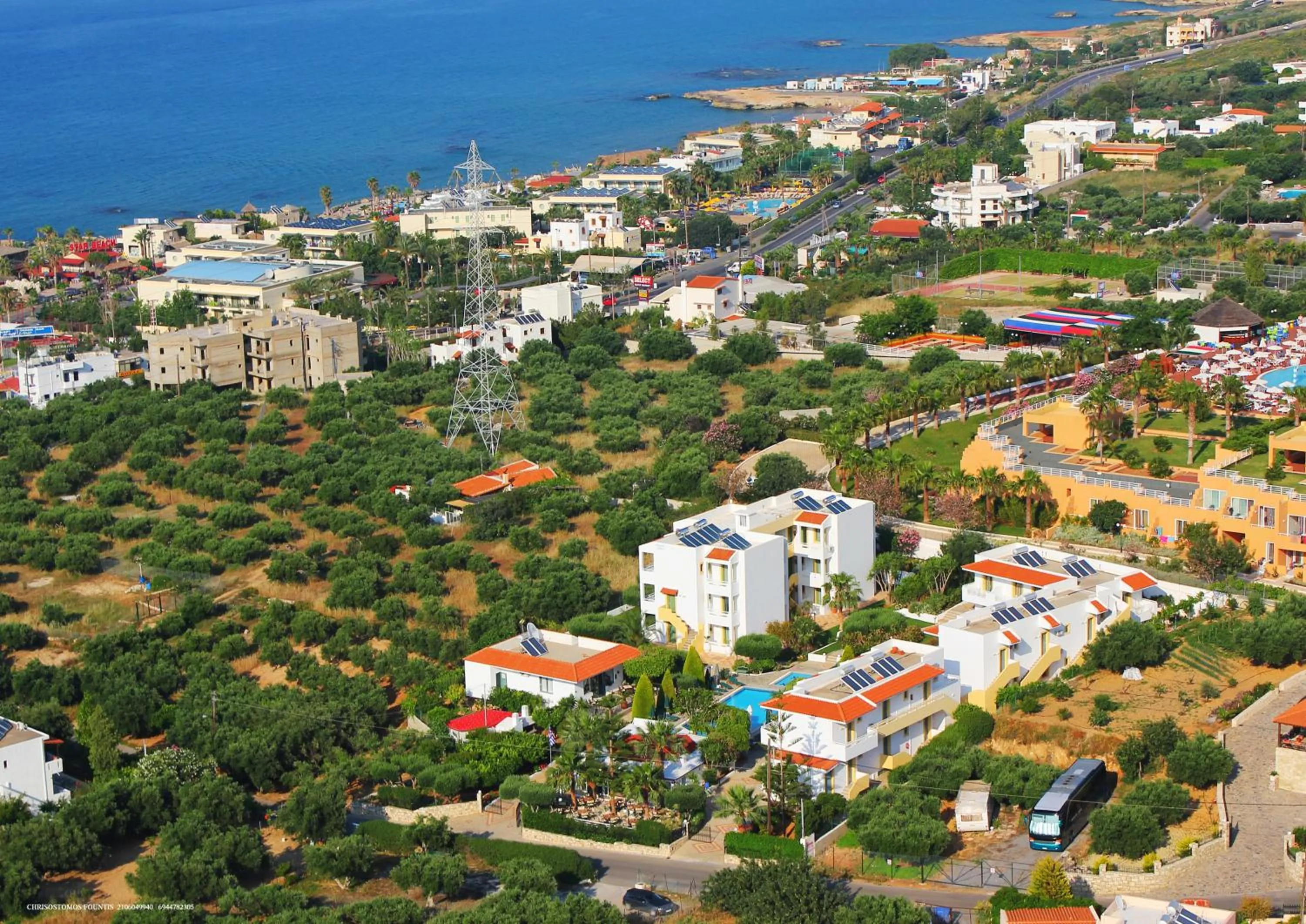 Bird's eye view in Nikolas Villas Appartments