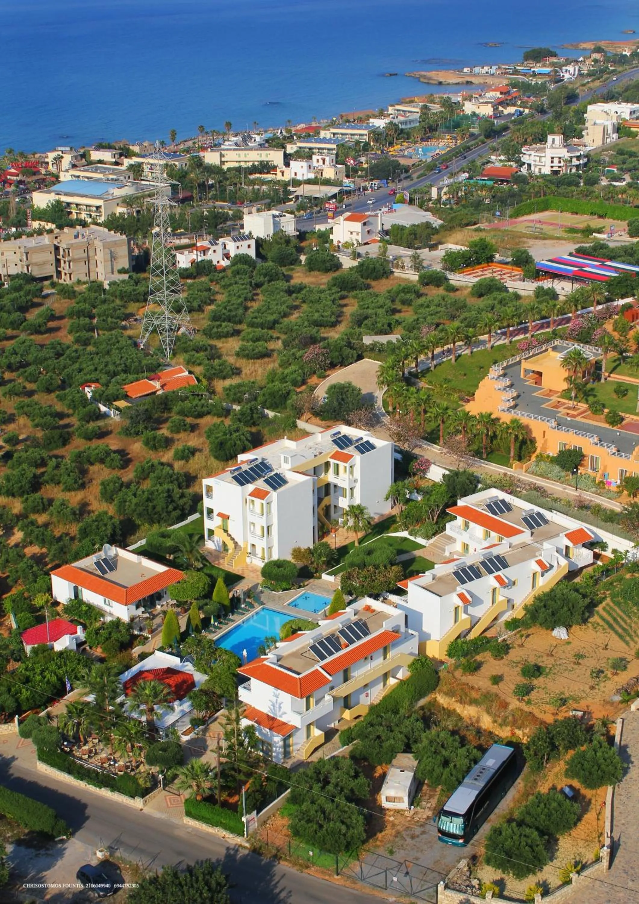 Bird's eye view in Nikolas Villas Appartments