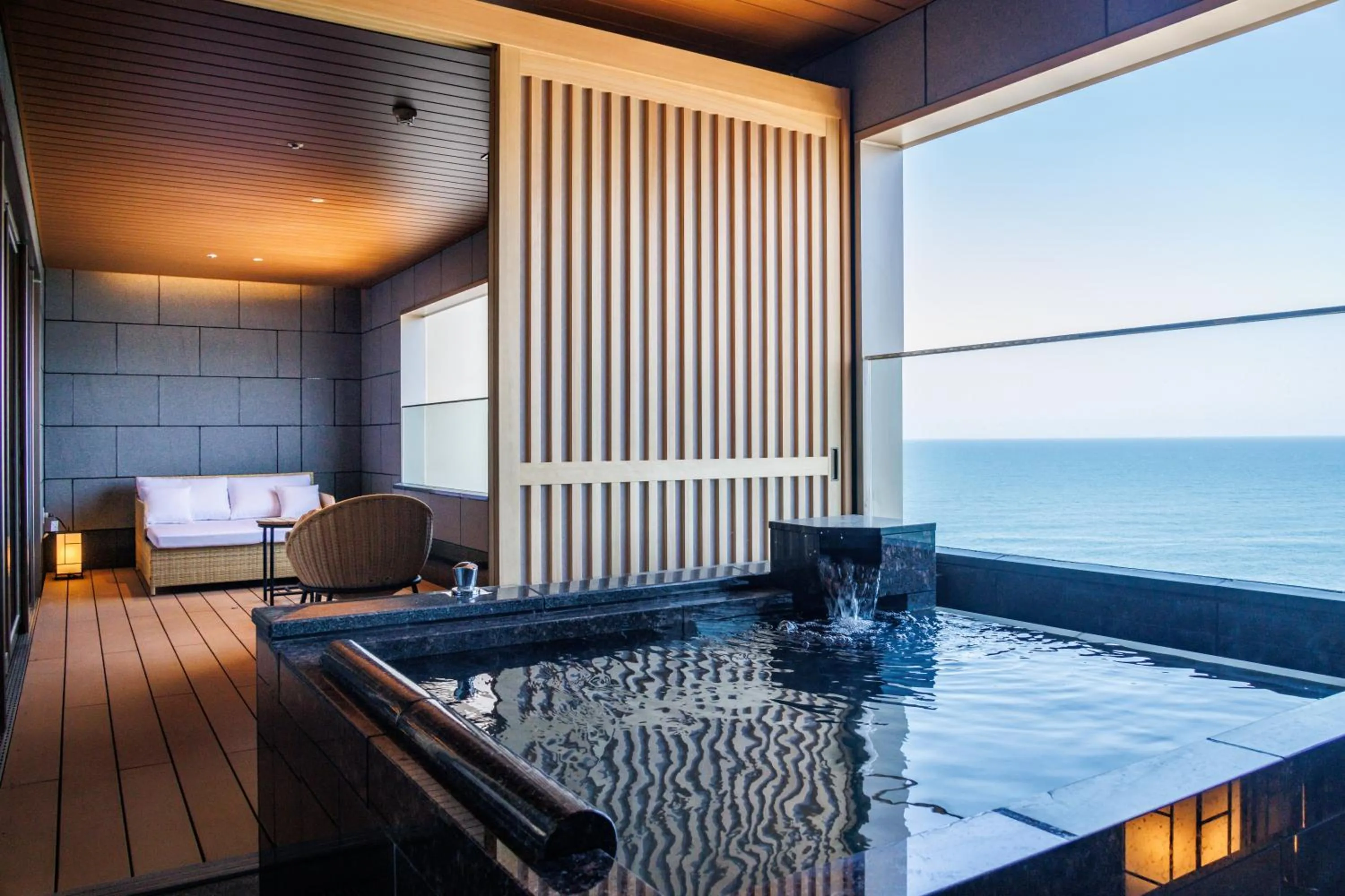 Open Air Bath in Hotel Oosado