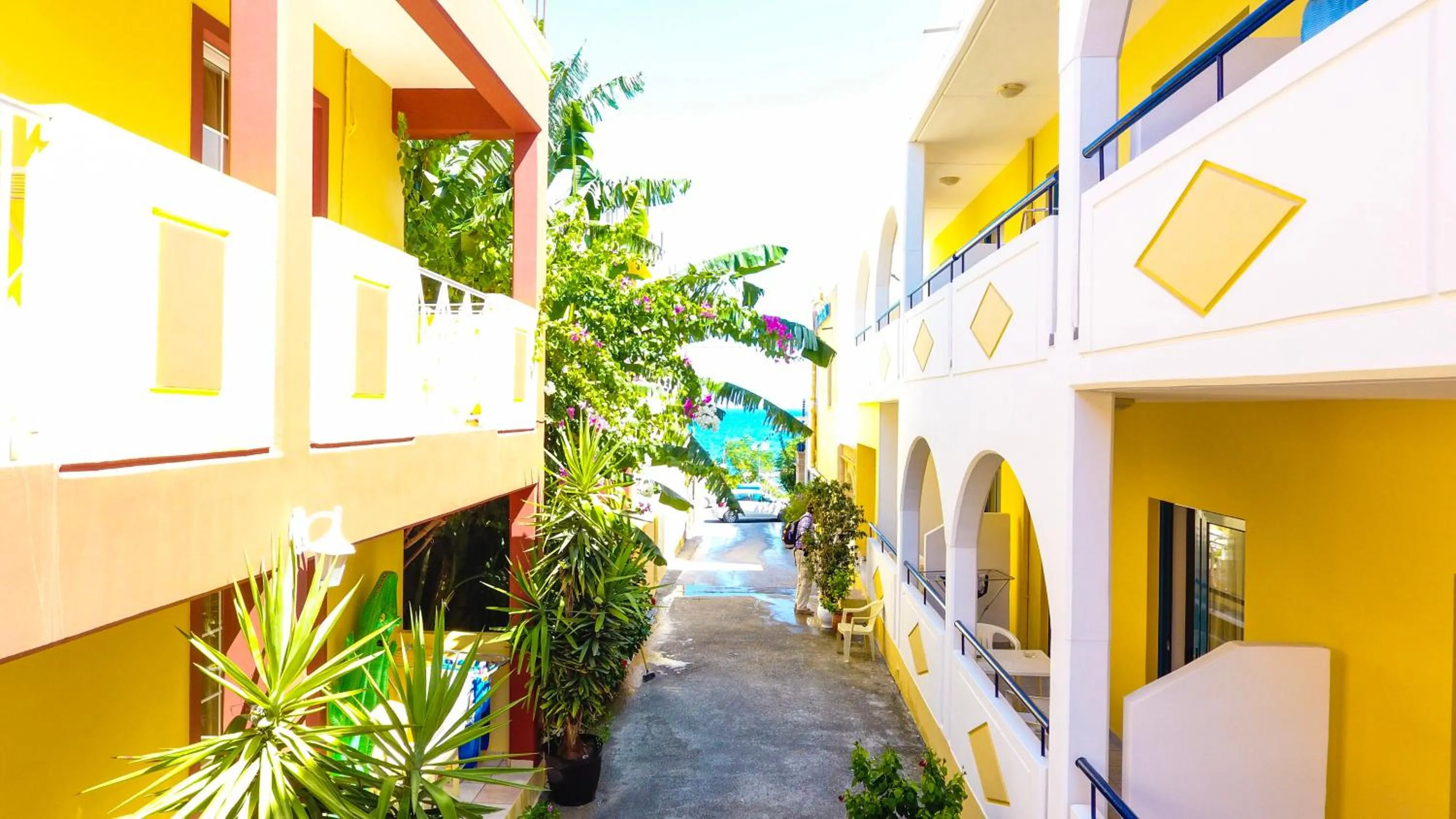 Facade/entrance in Stegna Star Apartments