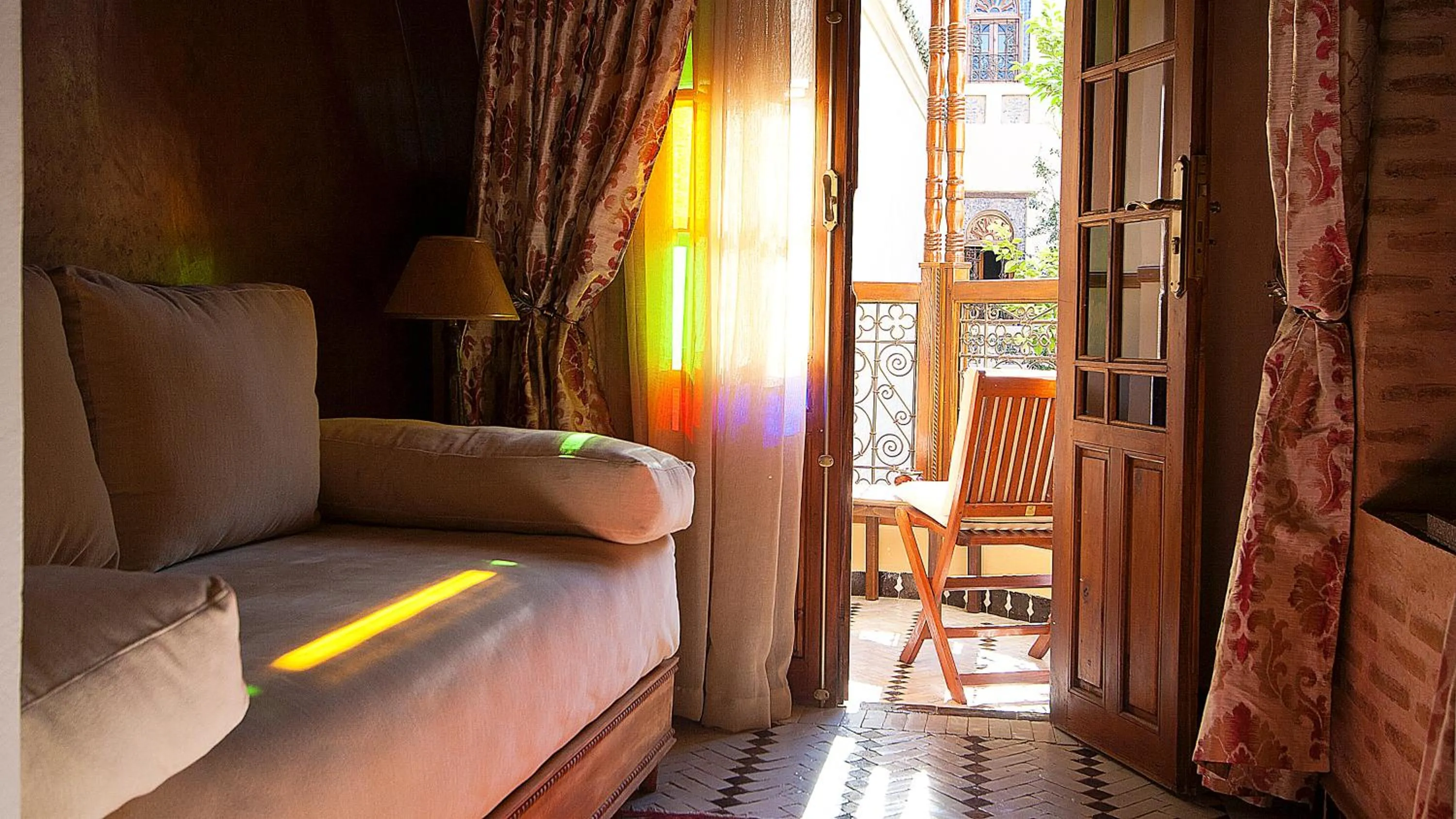 Seating area in Ryad Salama