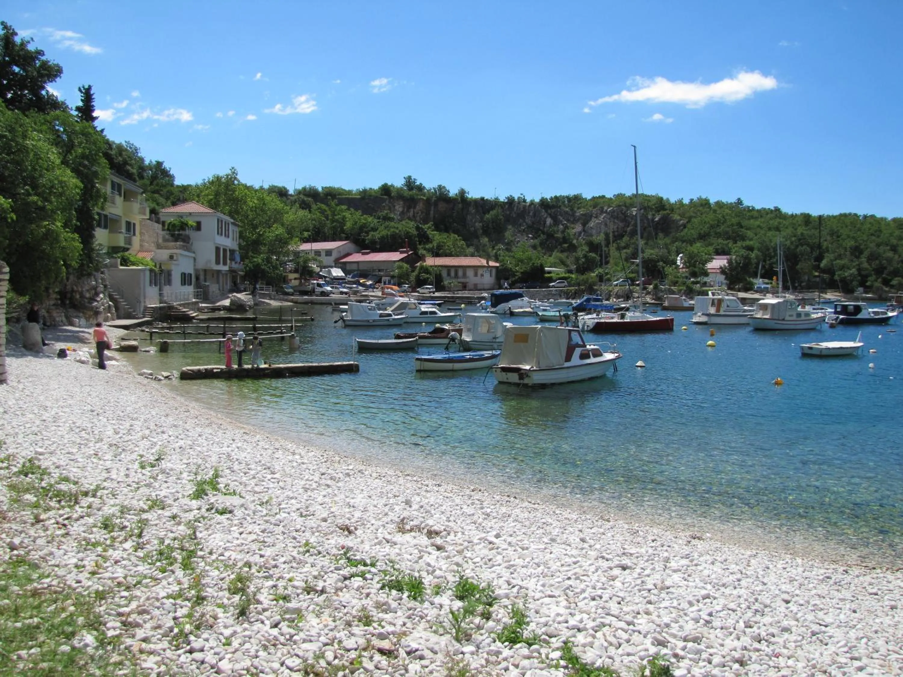 Beach in Boarding House Lucija