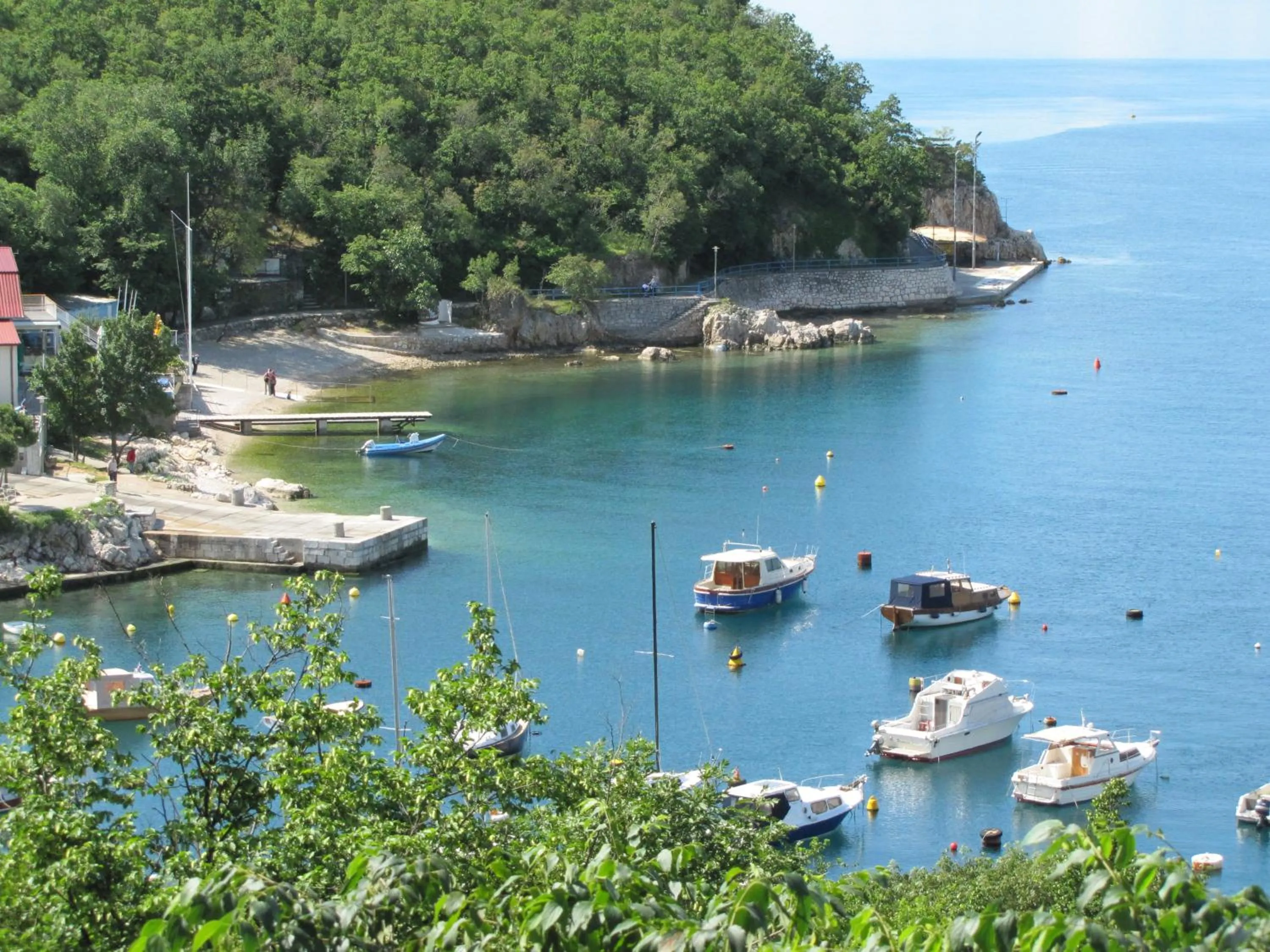 Beach in Boarding House Lucija