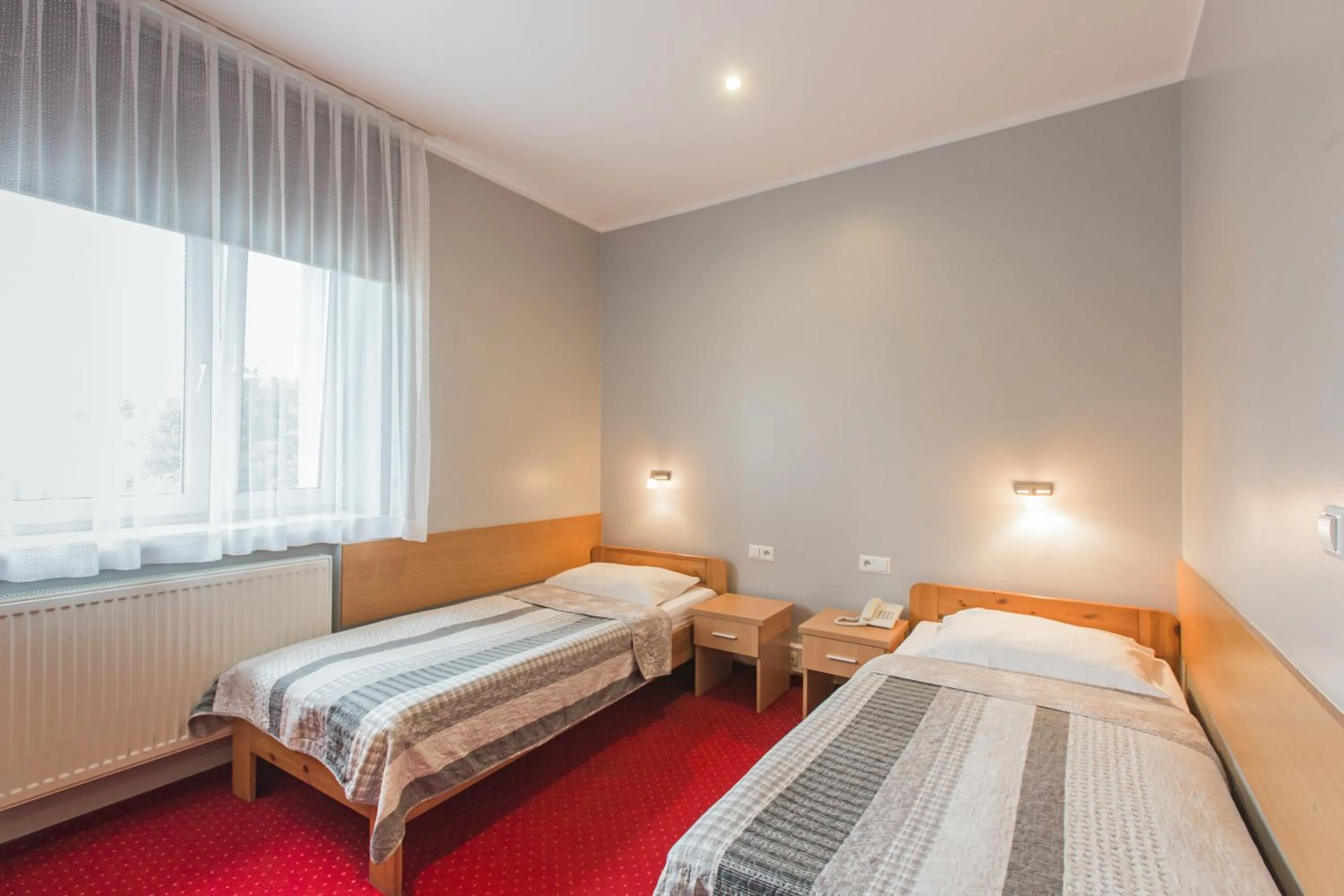 Bed in HOTEL ŁABĘDY i Hostel Łabędy