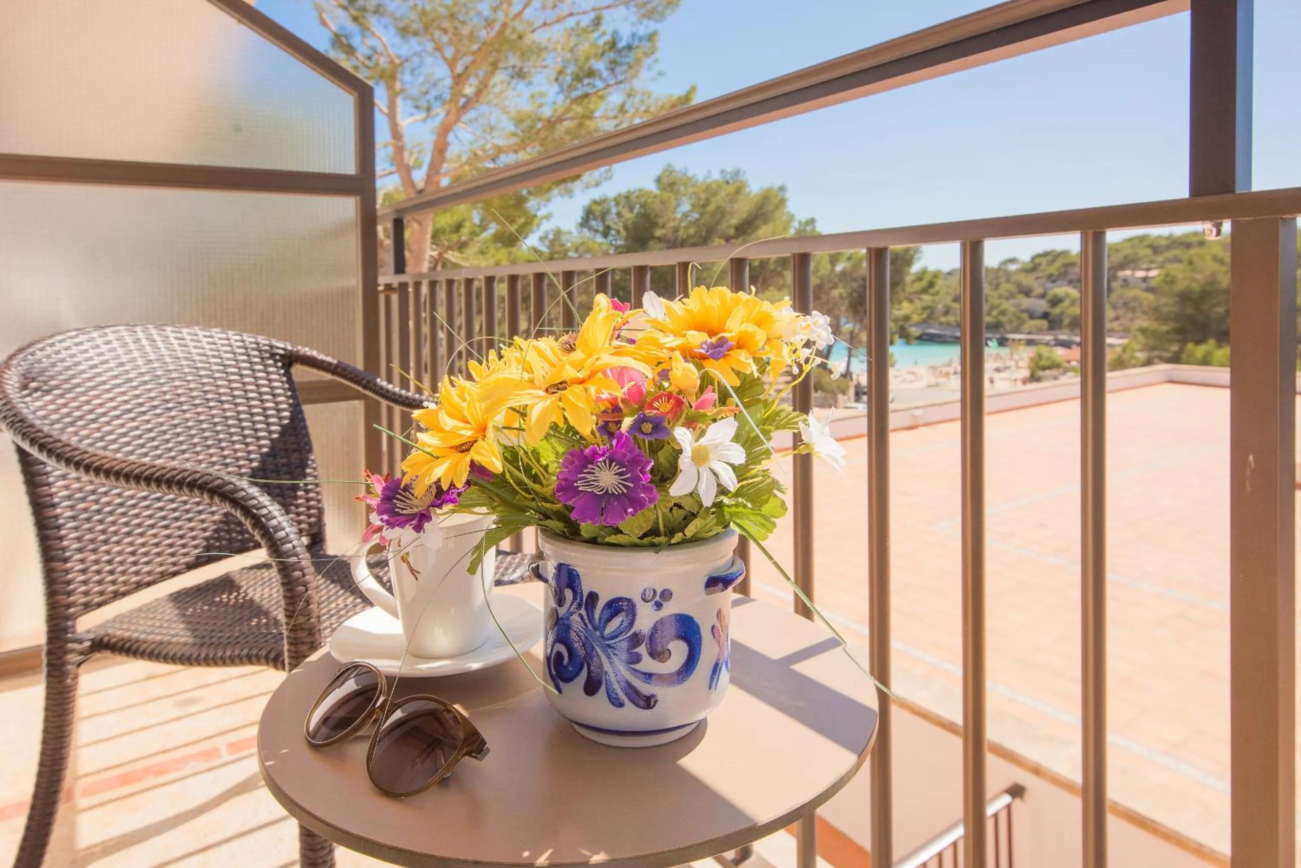 Balcony/Terrace in Hotel Playa Mondrago