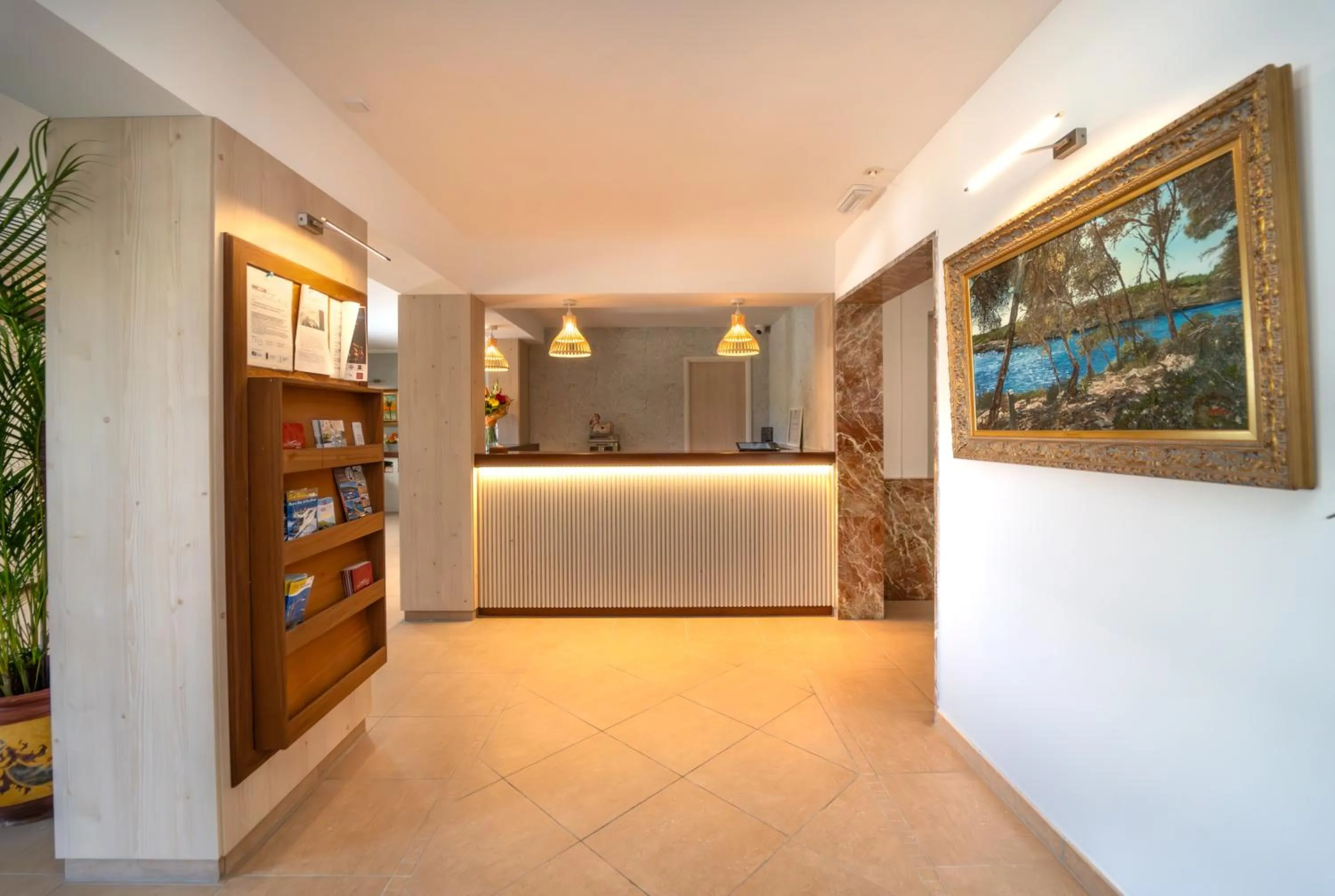 Lobby or reception in Hotel Playa Mondrago