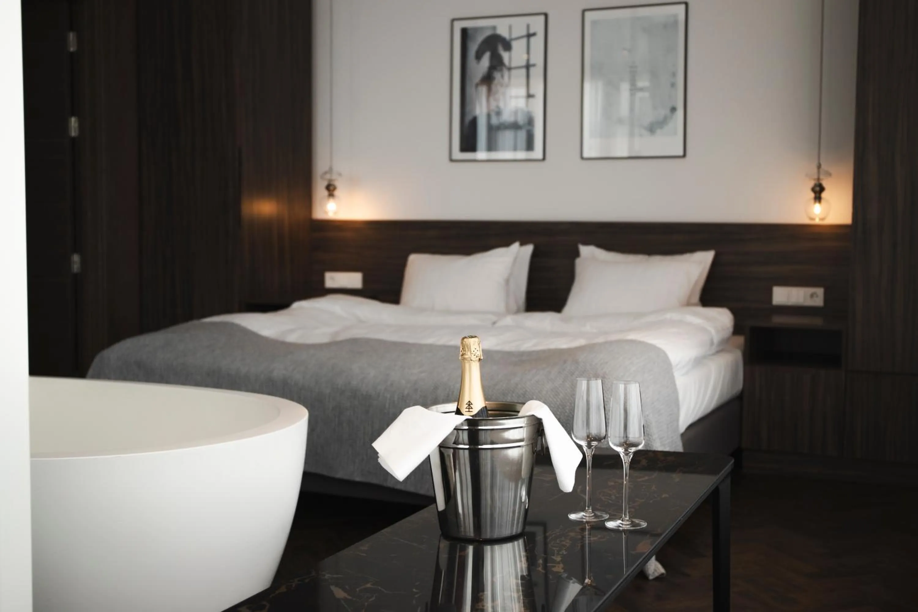 Bed in Hótel Vesturland