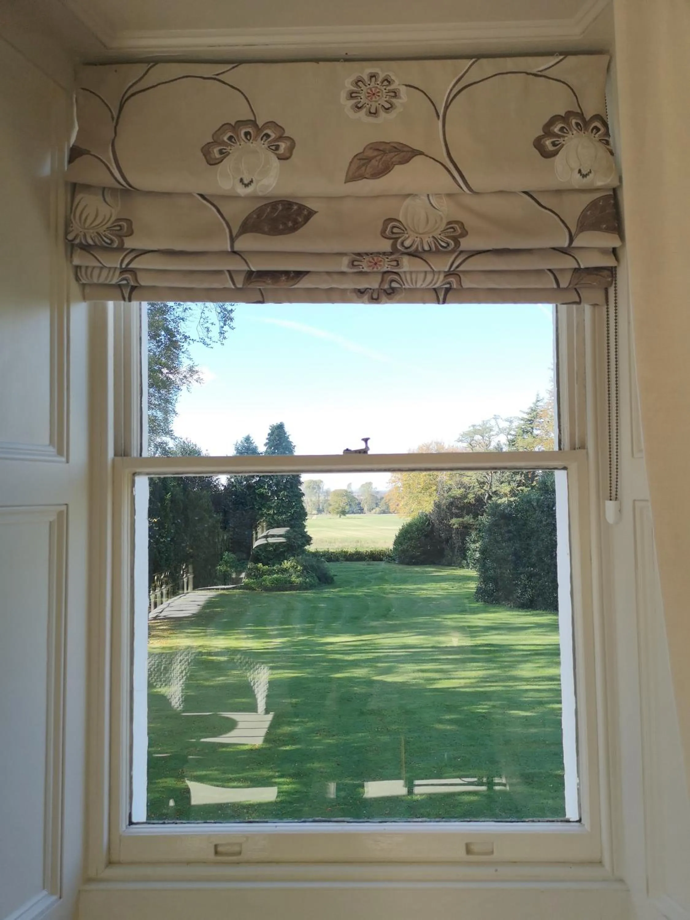 Garden view in Cleatham Hall