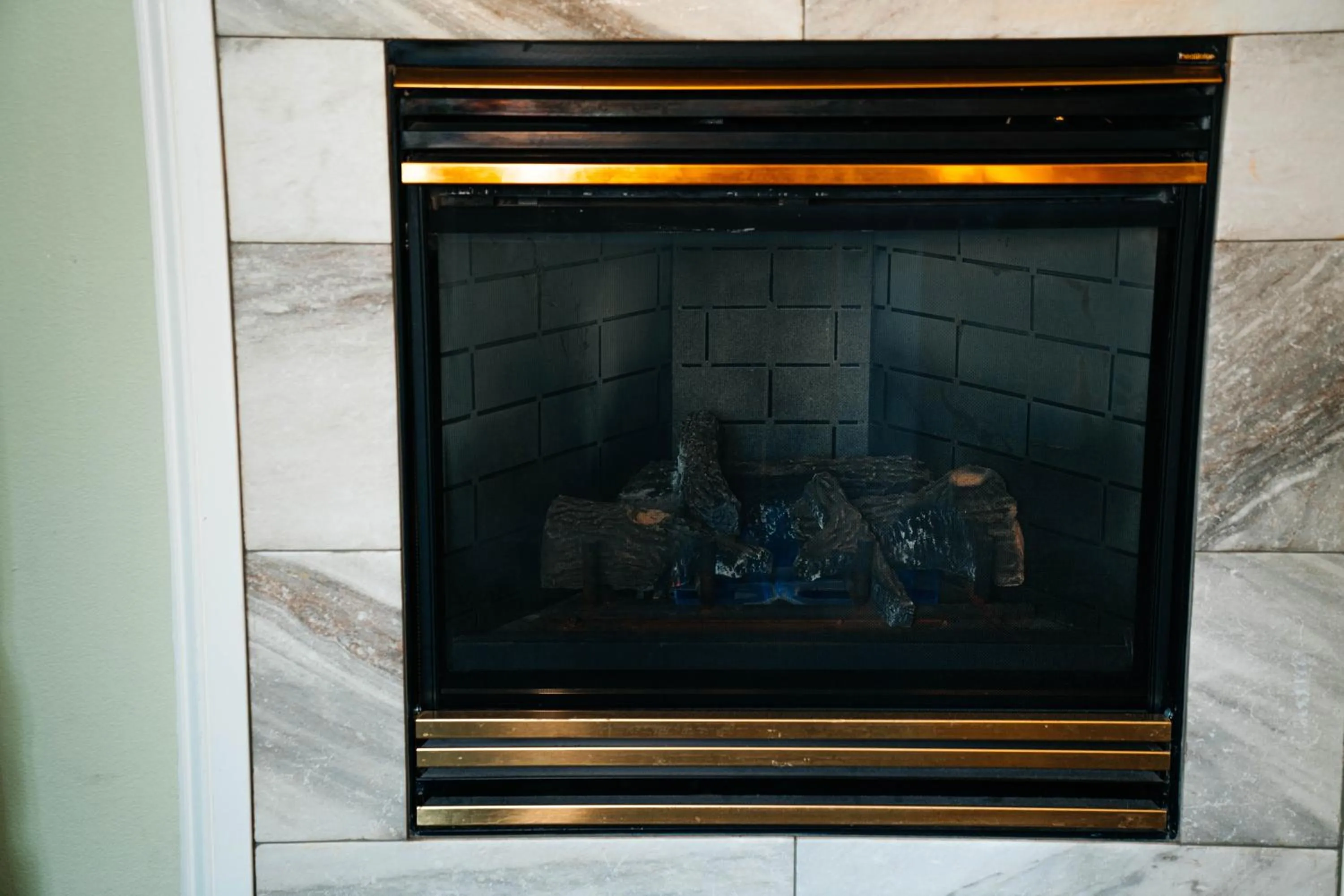 fireplace in Salida Inn & Monarch Suites