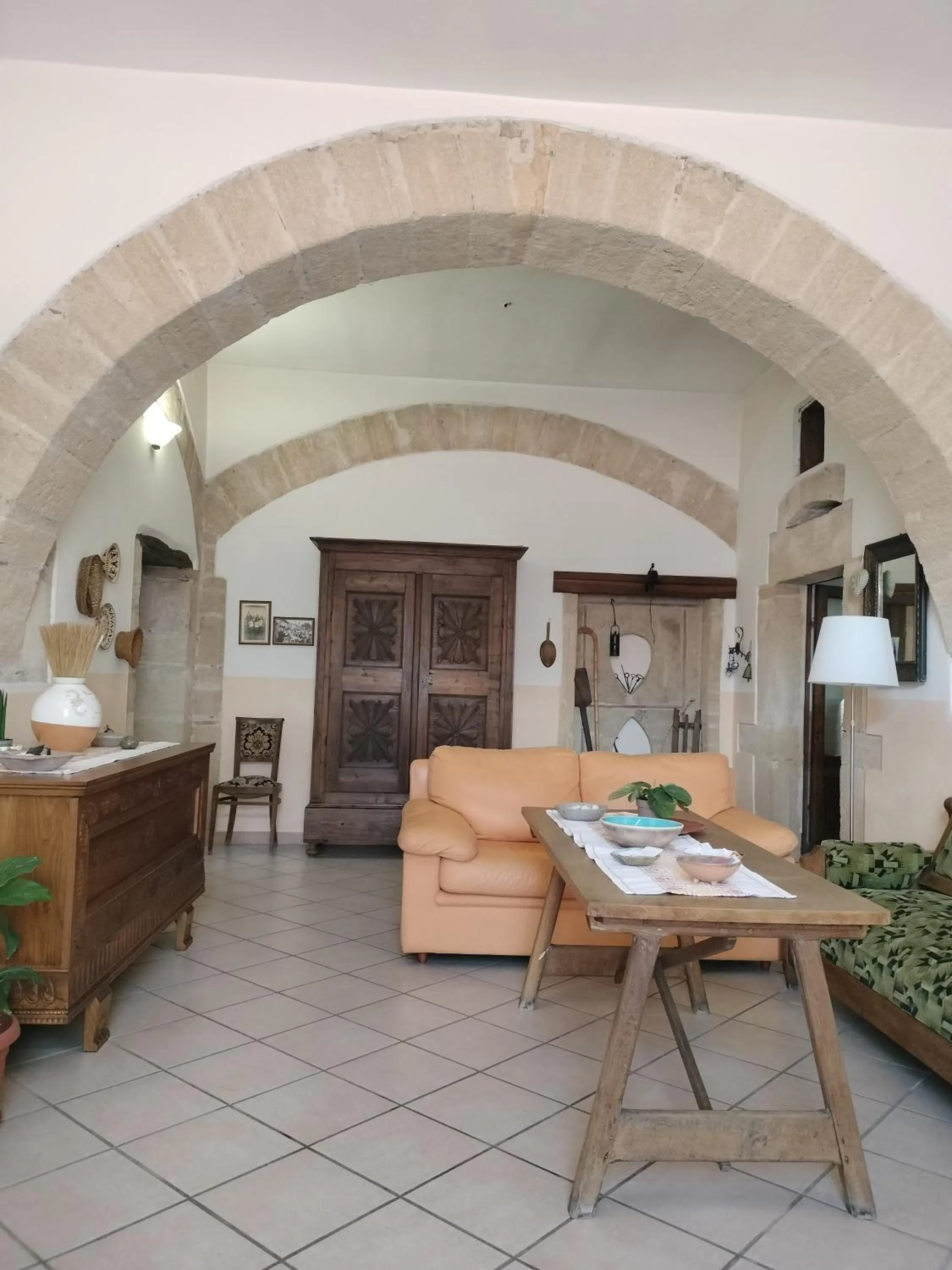 Living room in La Casa Rossa