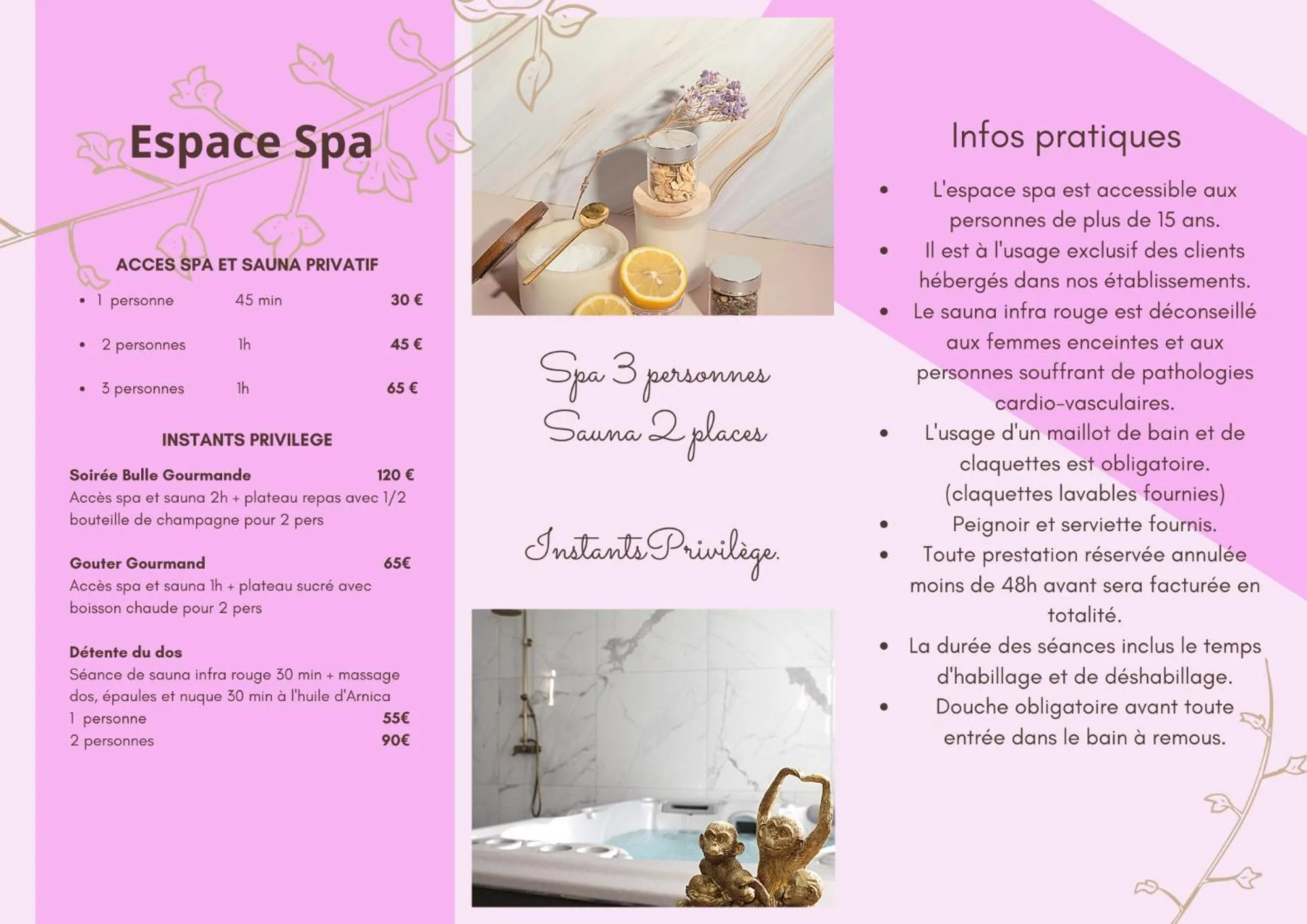 Spa and wellness centre/facilities in La Tour Pom'Pin