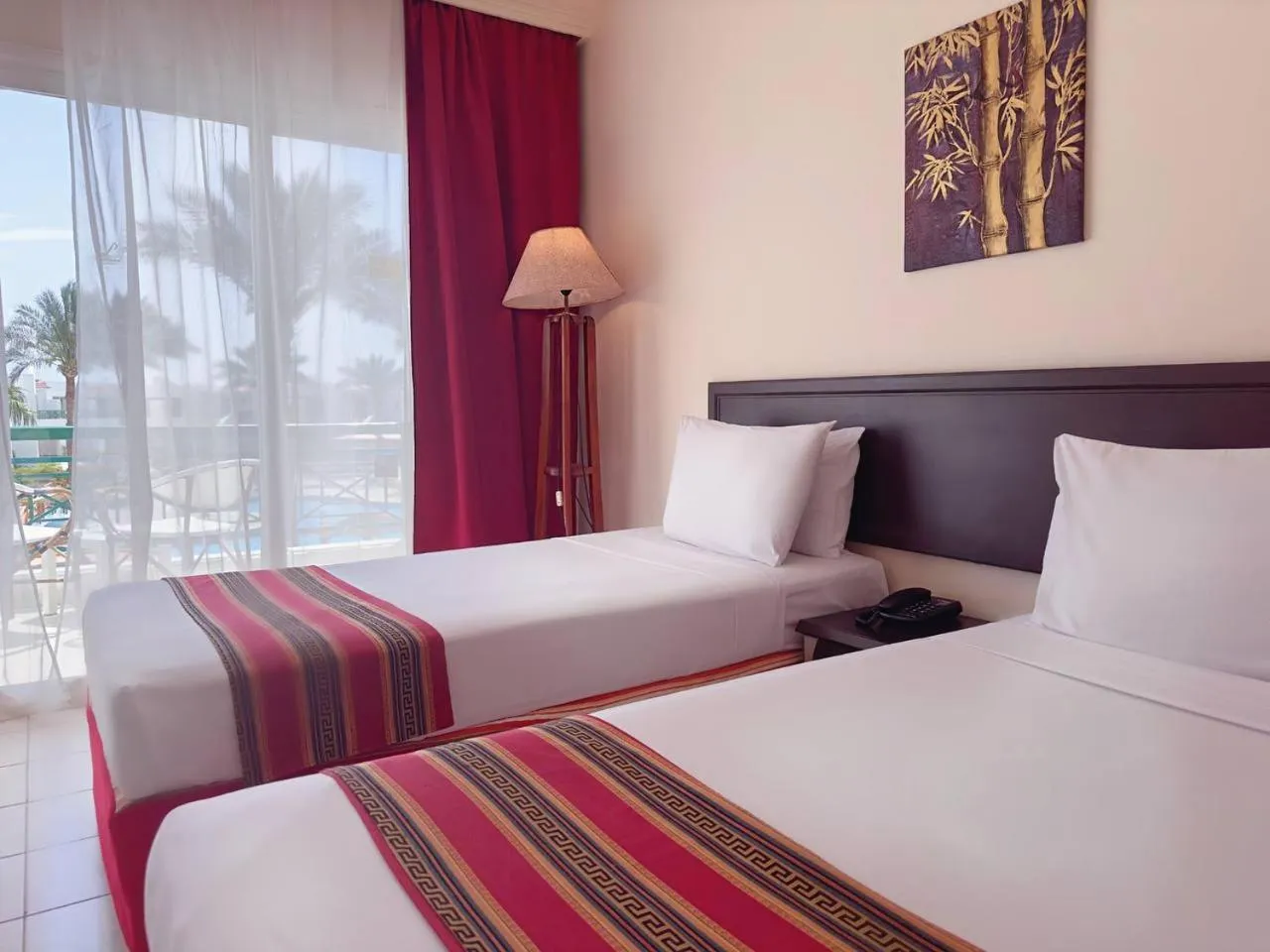 Bed in Panorama Naama Heights Aqua Park