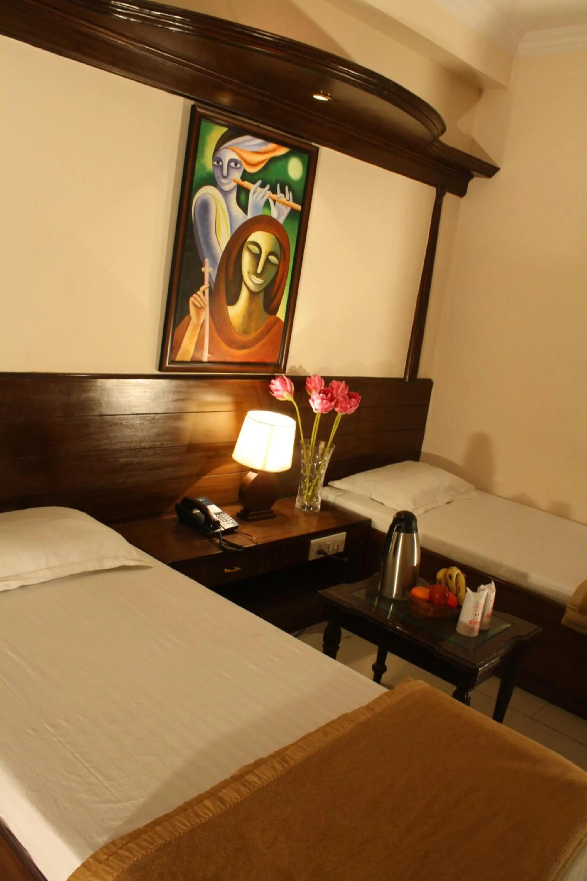 Bed in Hotel Sita International