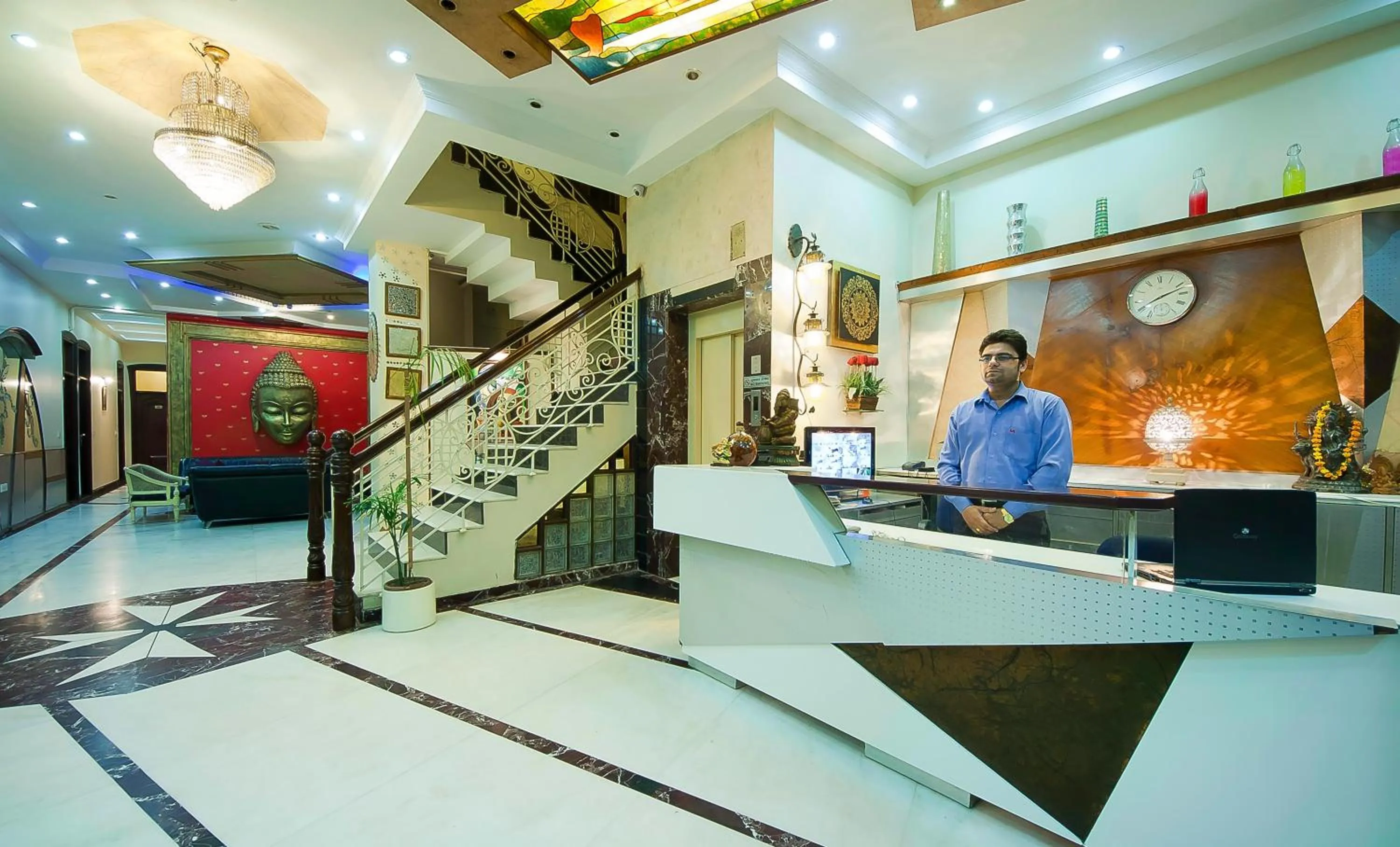 Lobby or reception in Hotel Sita International