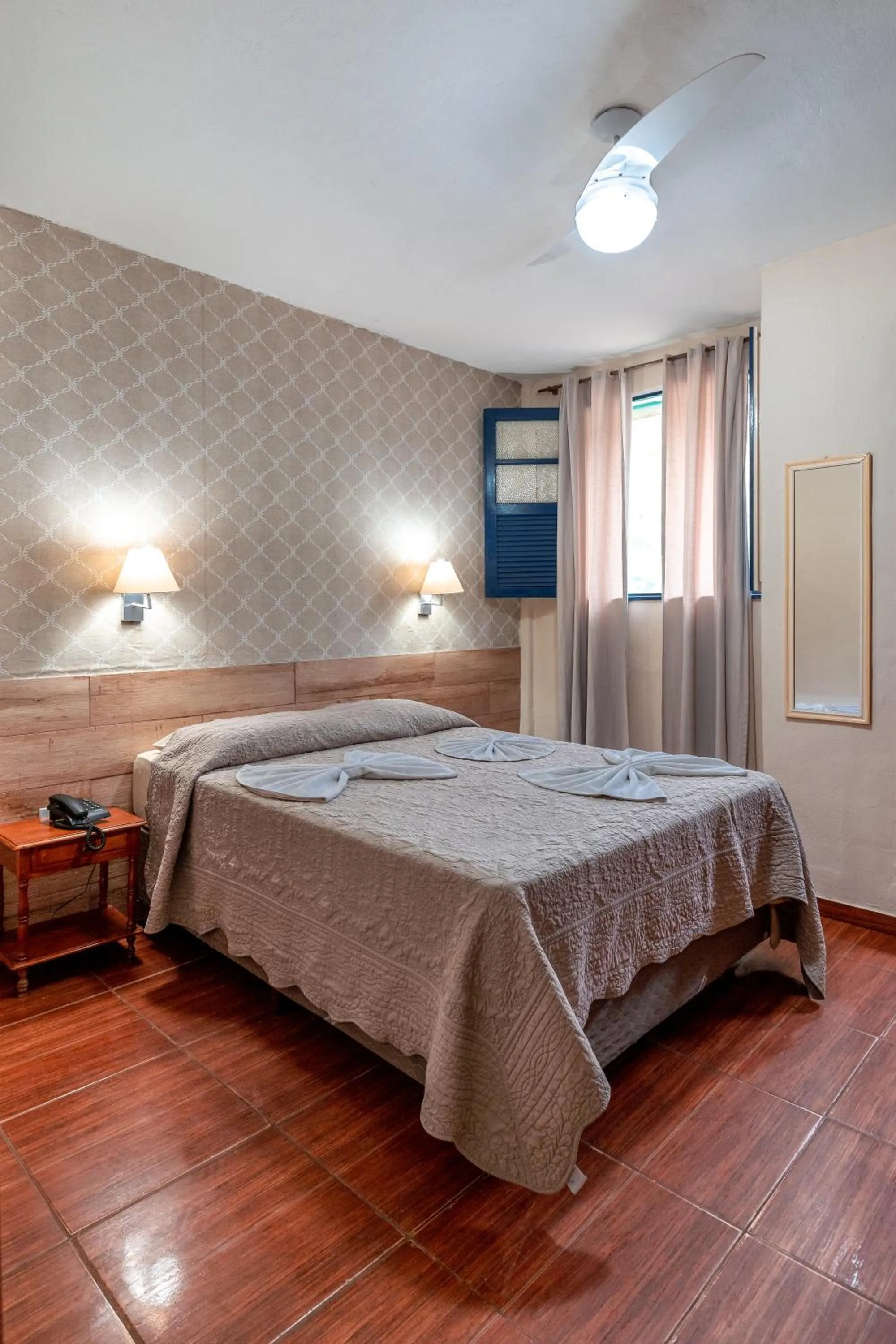 Bed in Hotel Fazenda Santa Barbara