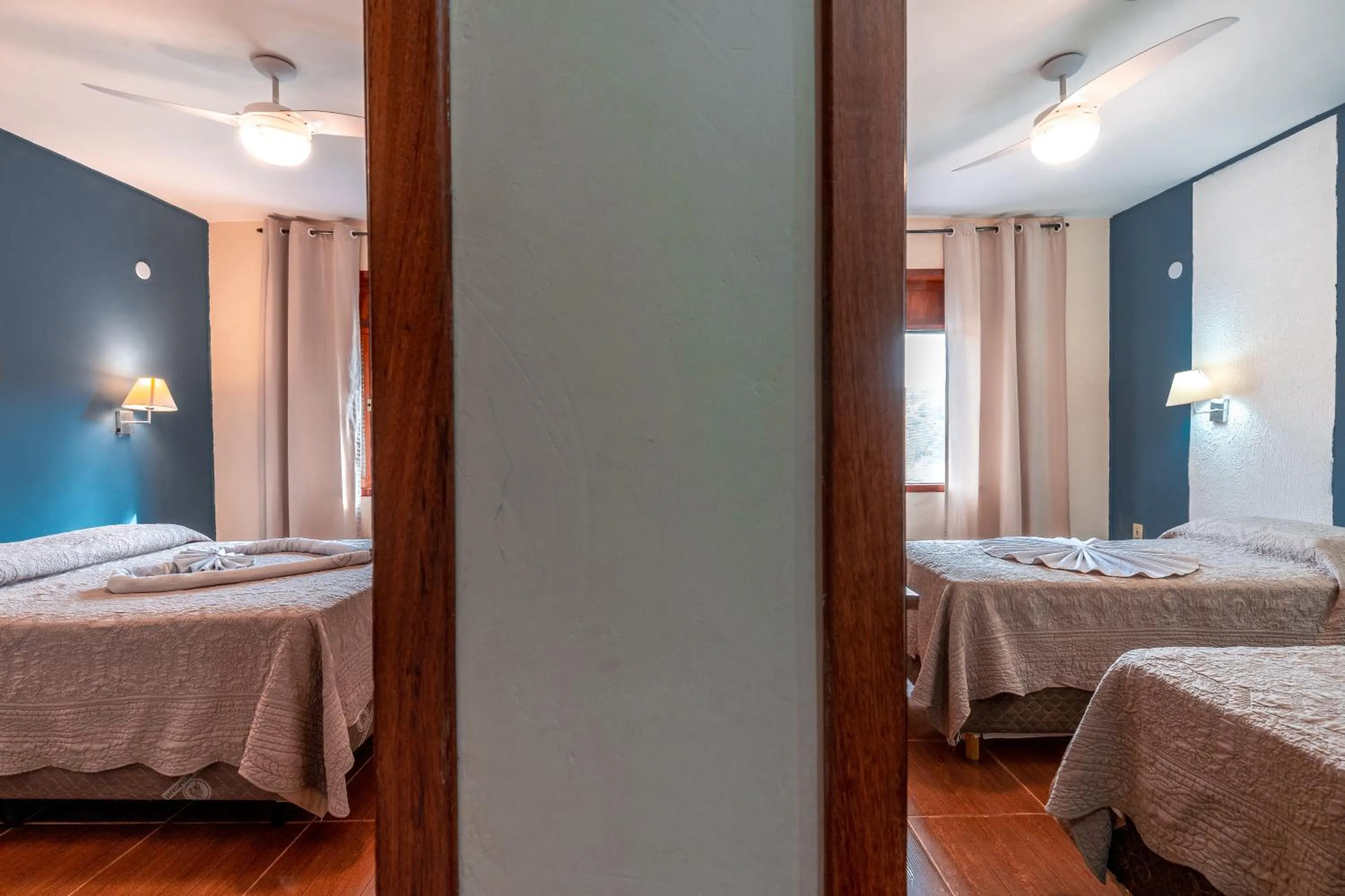 Bed in Hotel Fazenda Santa Barbara