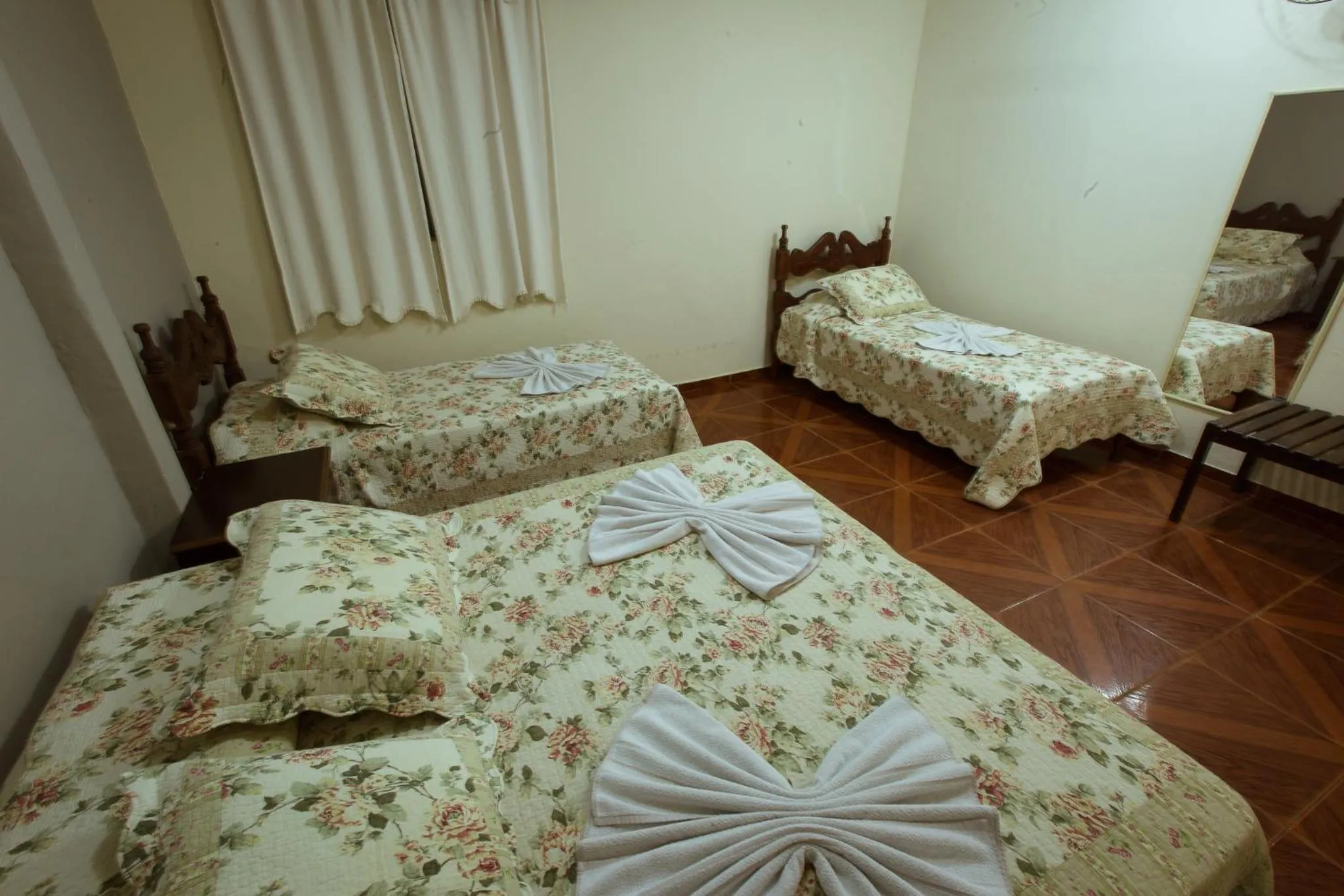Bed in Hotel Fazenda Santa Barbara