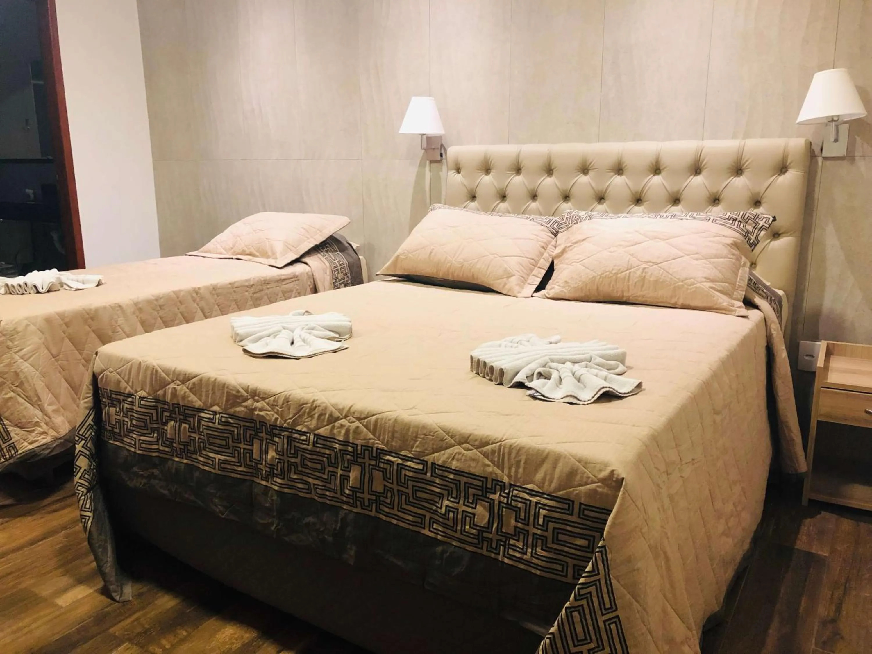 Bed in Hotel Fazenda Santa Barbara