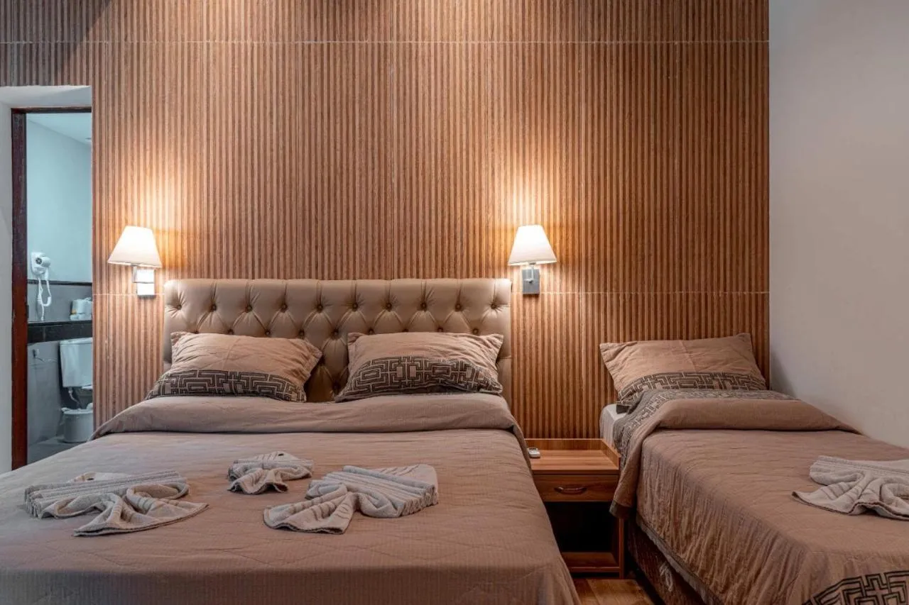 Bed in Hotel Fazenda Santa Barbara