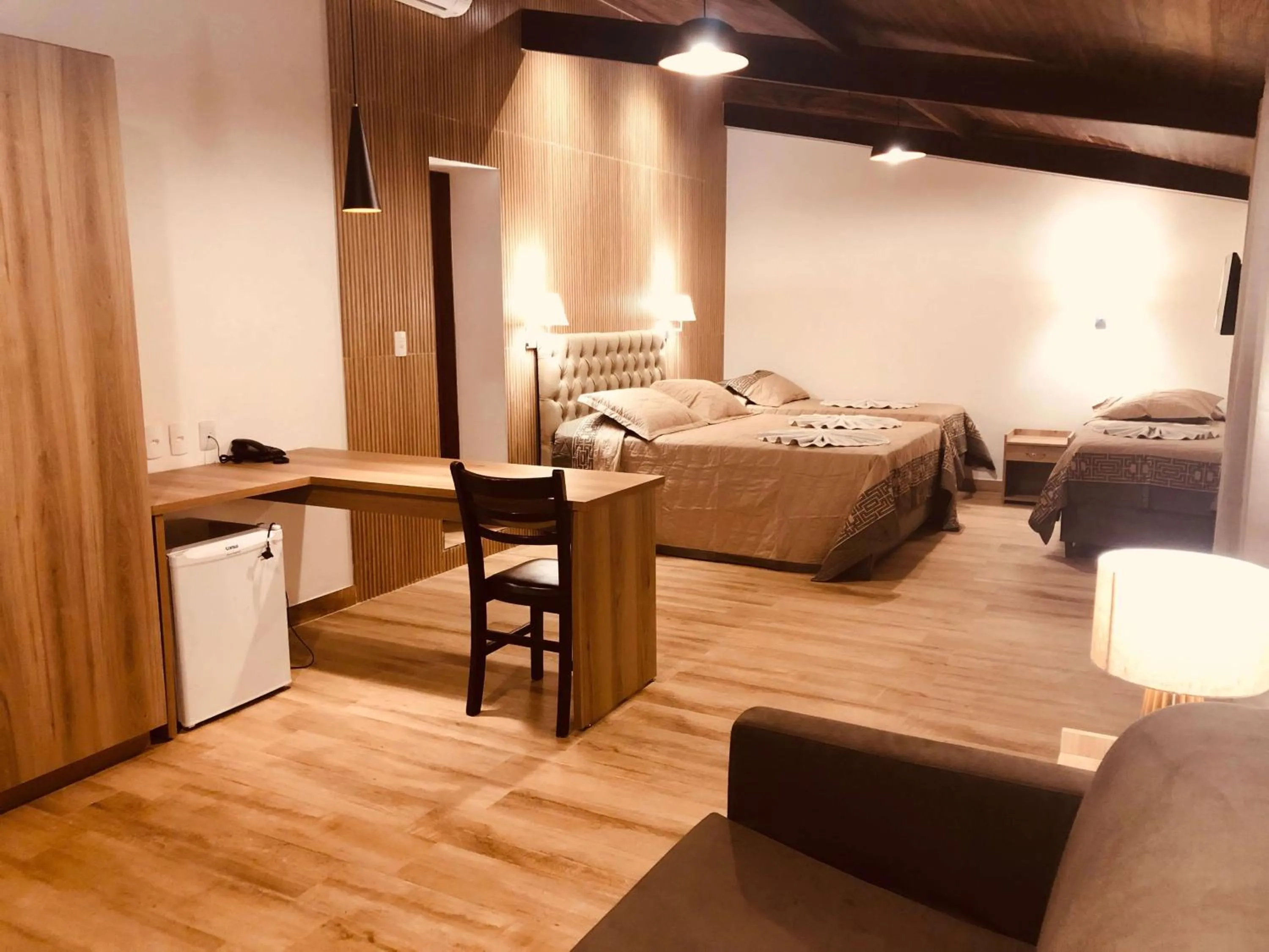 Bed in Hotel Fazenda Santa Barbara