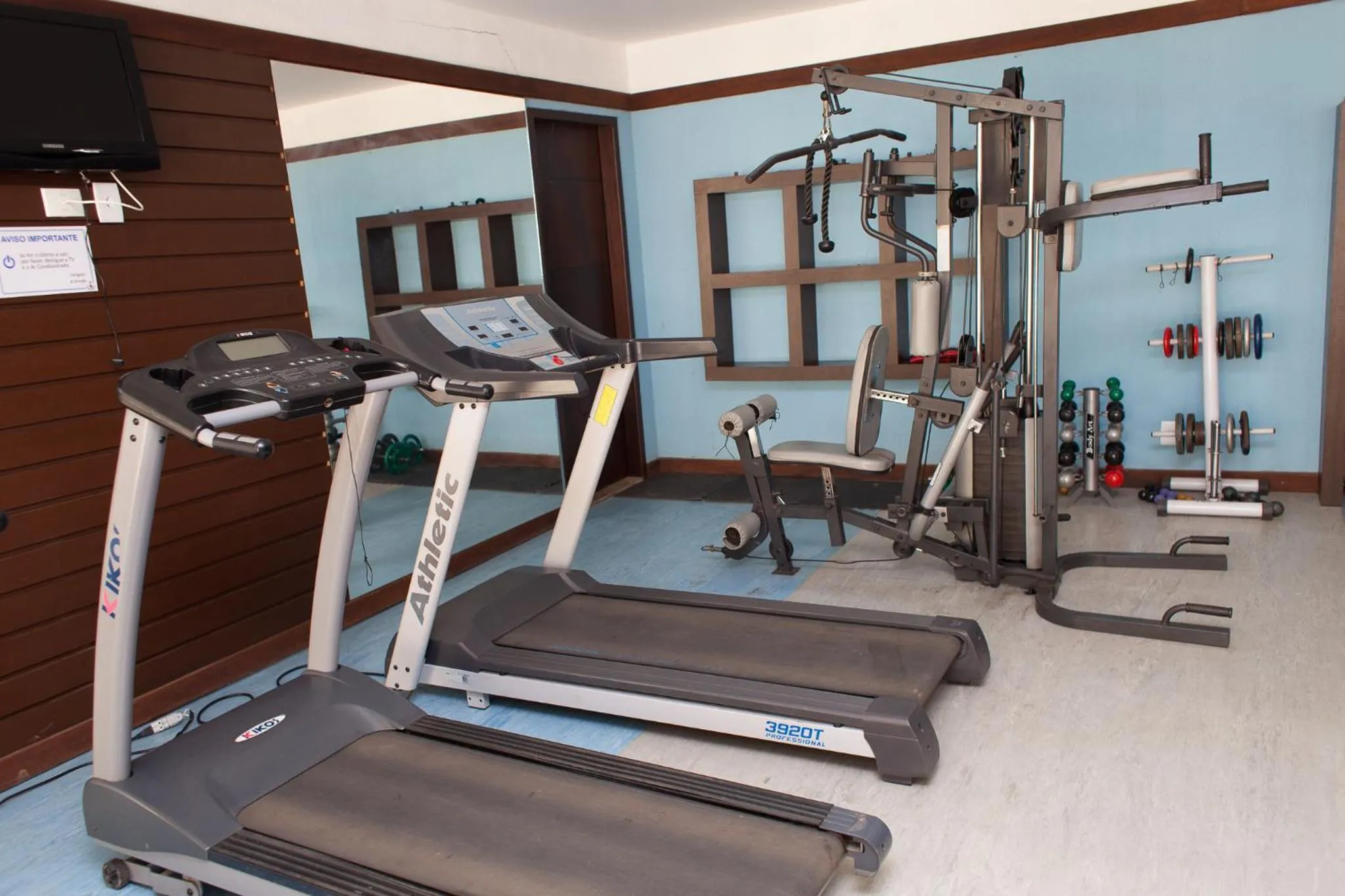 Fitness centre/facilities in Hotel Fazenda Santa Barbara