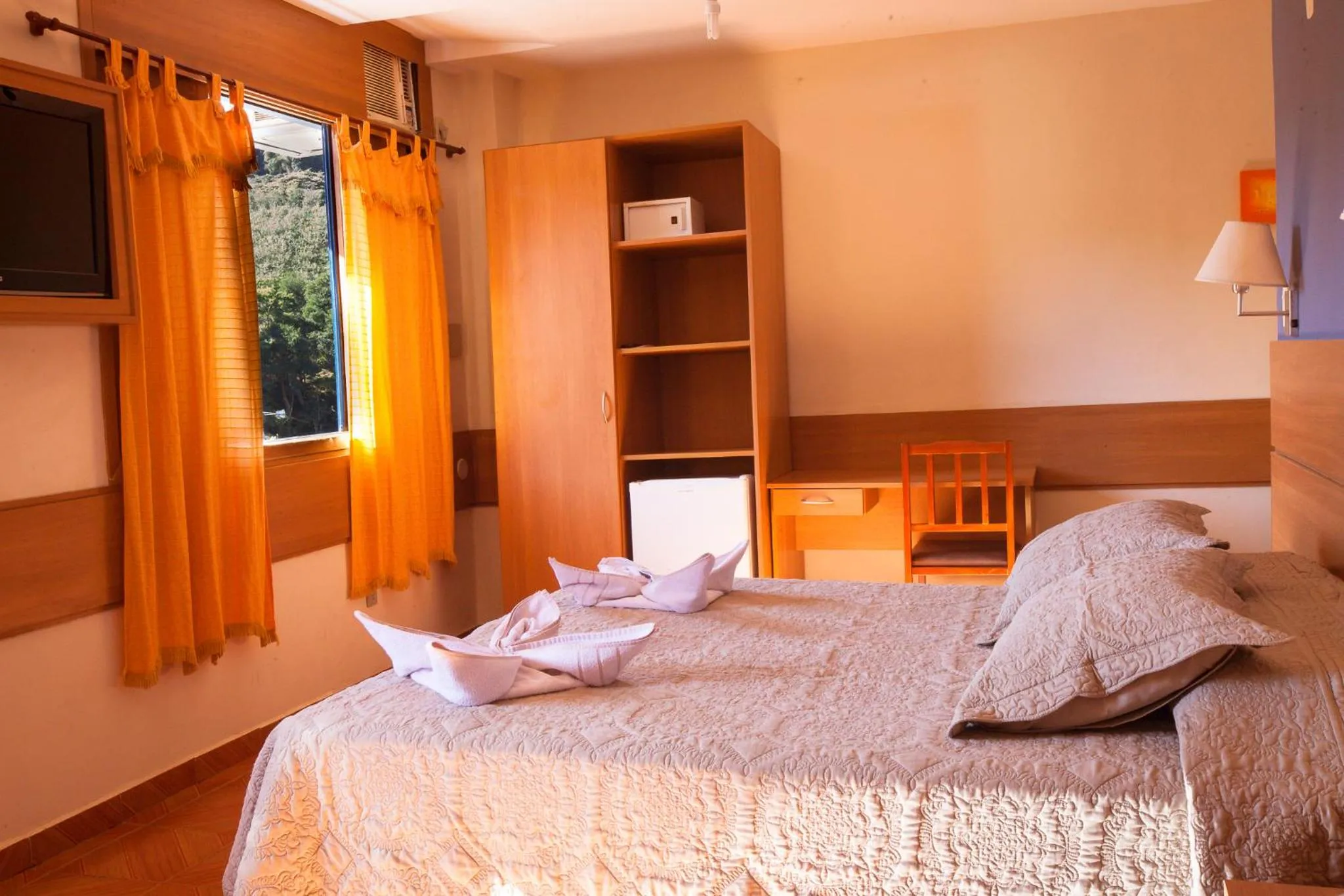 Bed in Hotel Fazenda Santa Barbara