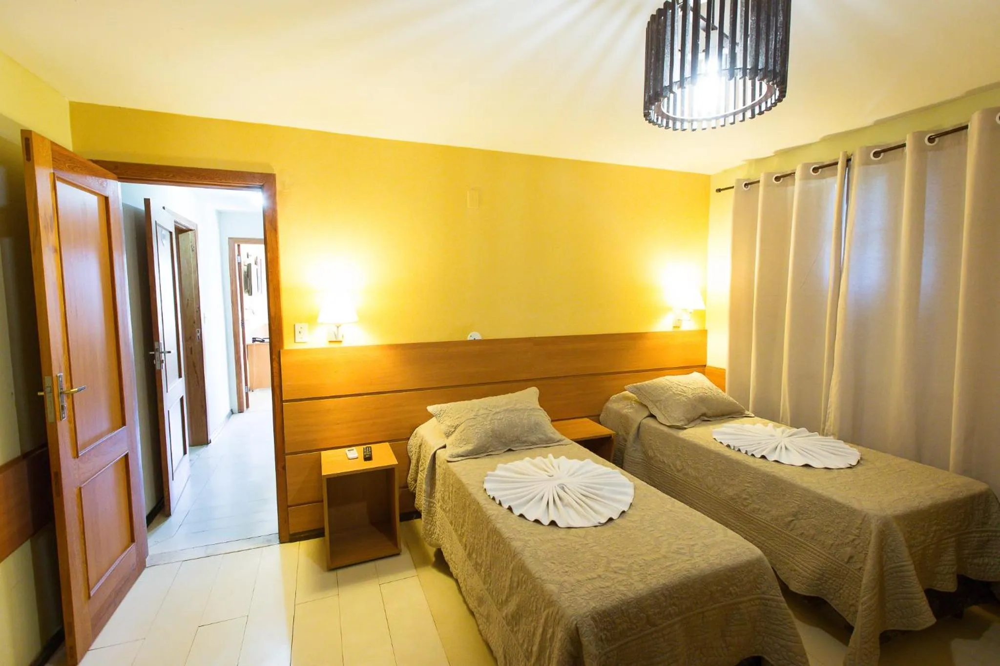 Bed in Hotel Fazenda Santa Barbara