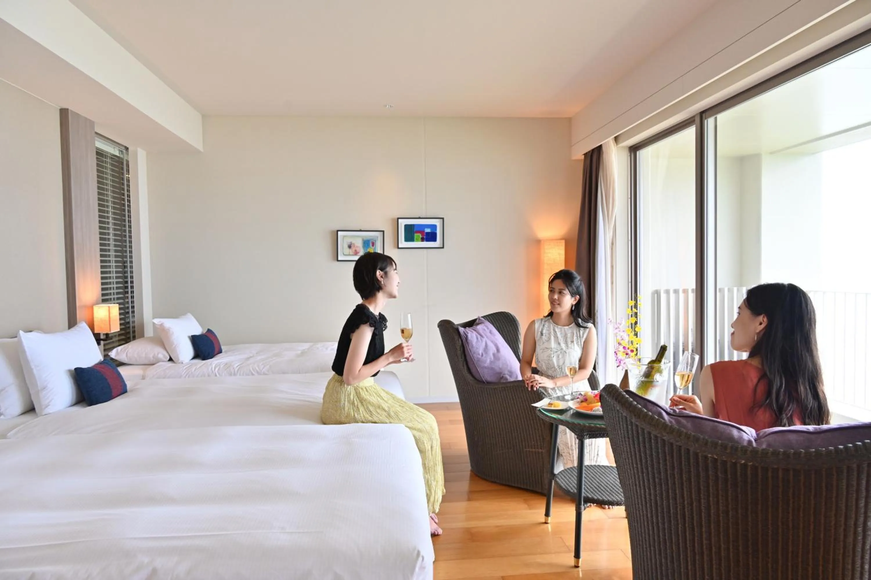 Bedroom, Bed in Beach Hotel Sunshine Ishigakijima