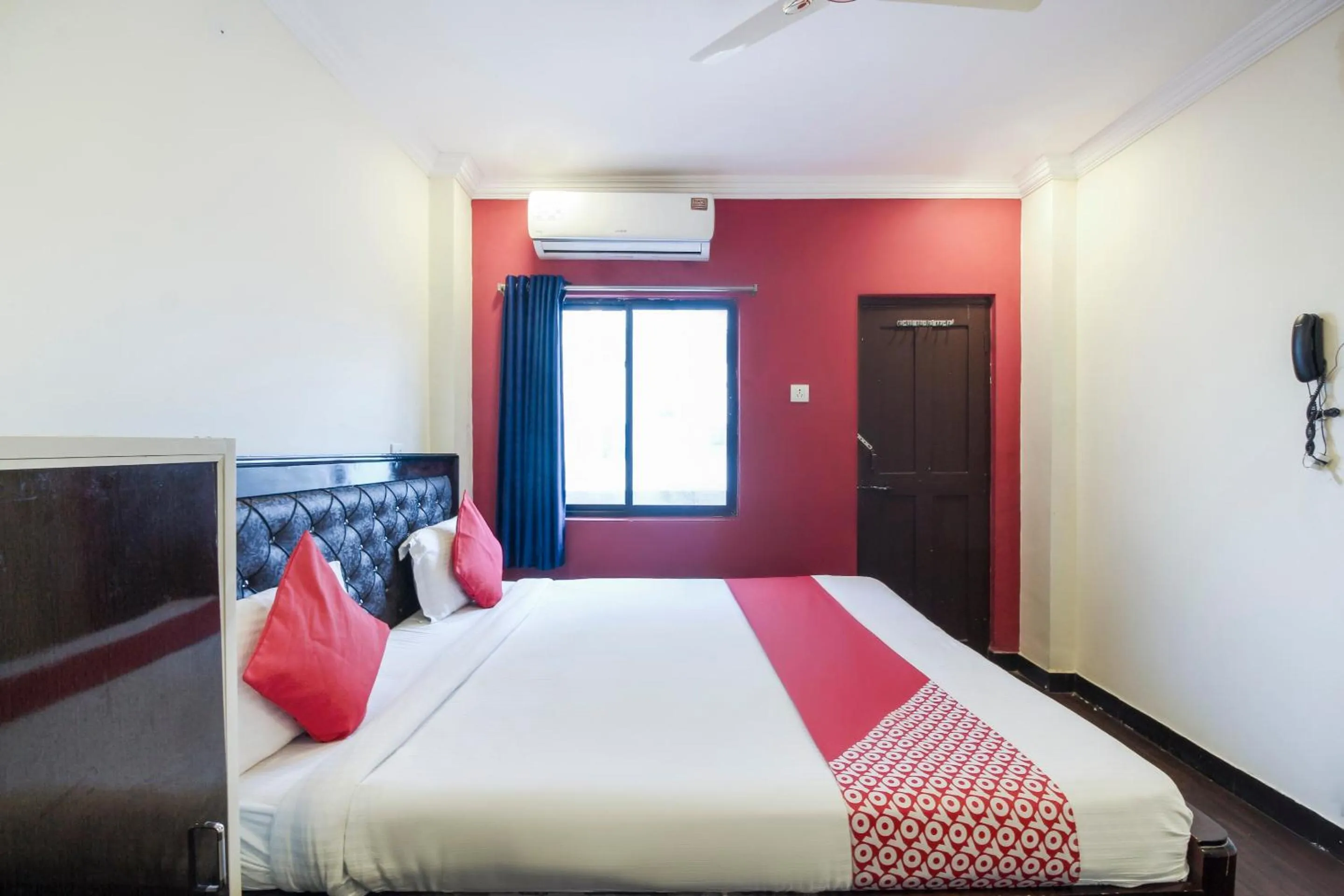 Bedroom, Bed in Hotel O Happy Guest House near LV Prasad eye Hospital