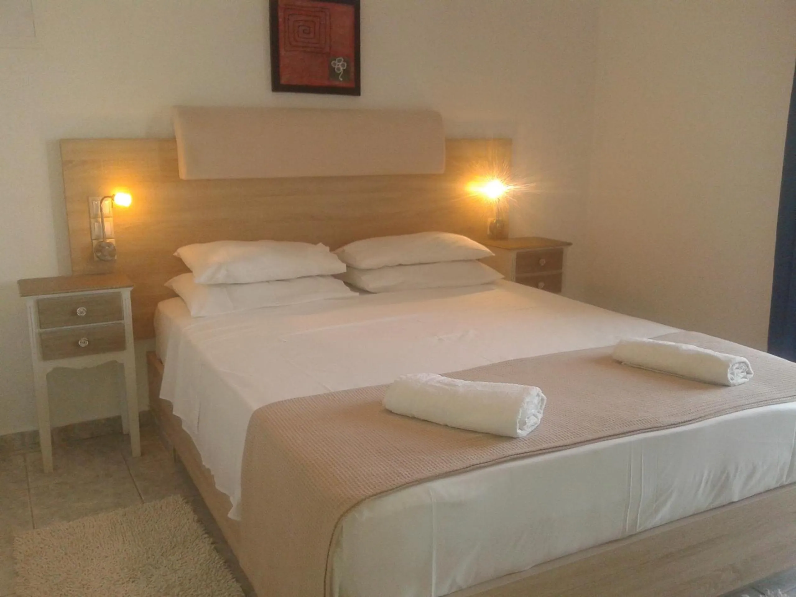 Bed in Hotel Petras Beach