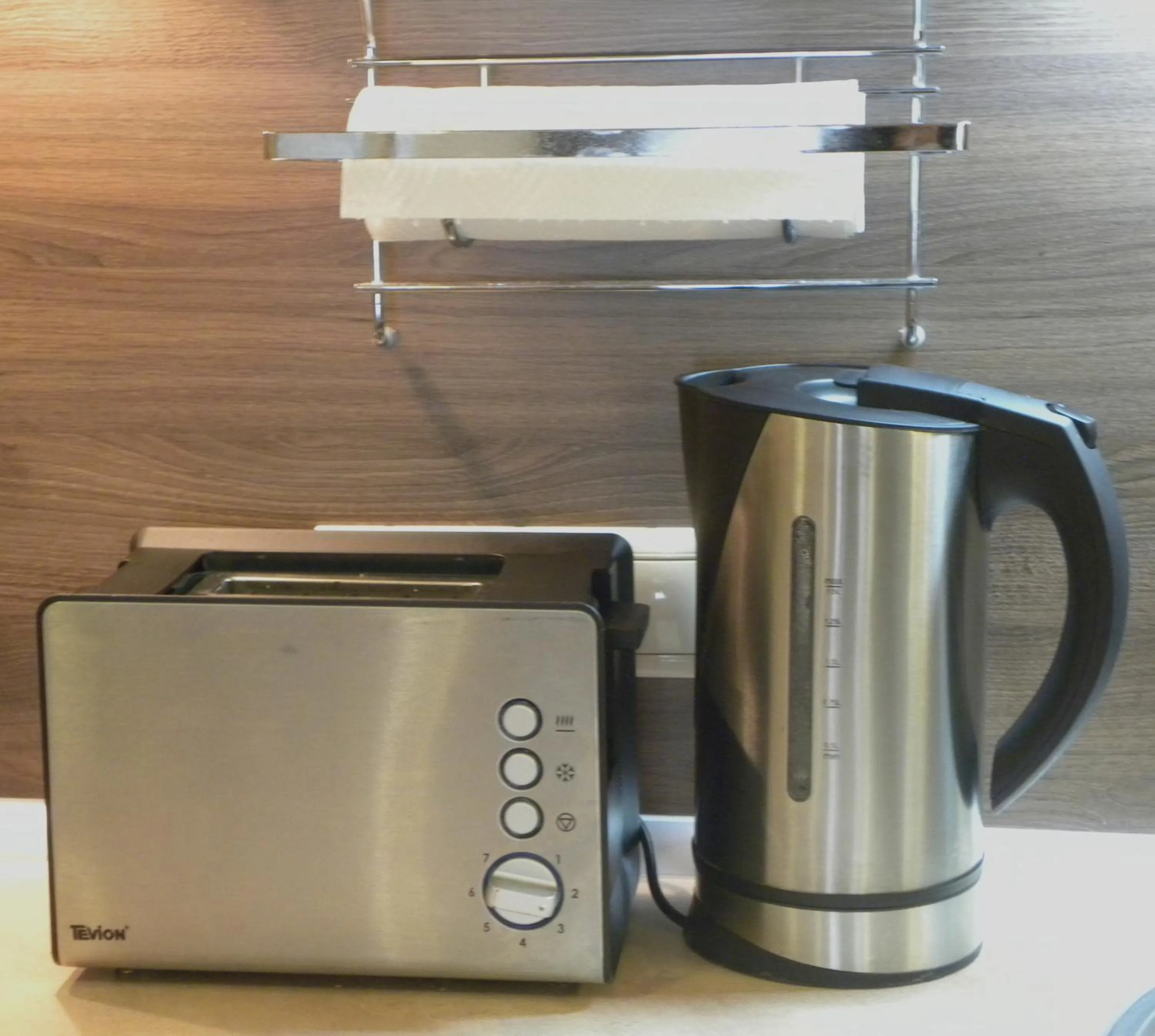 Coffee/tea facilities in Three Dolphins Hotel with a Rooftop terracе