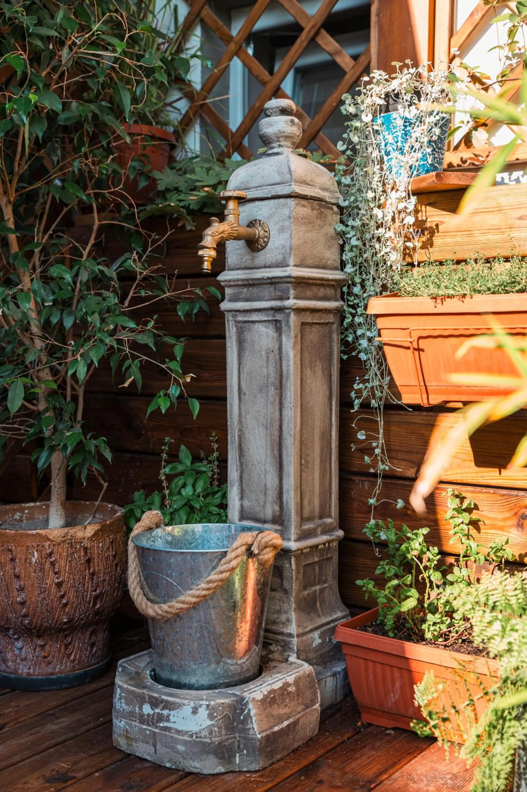 Balcony/Terrace in Three Dolphins Hotel with a Rooftop terracе