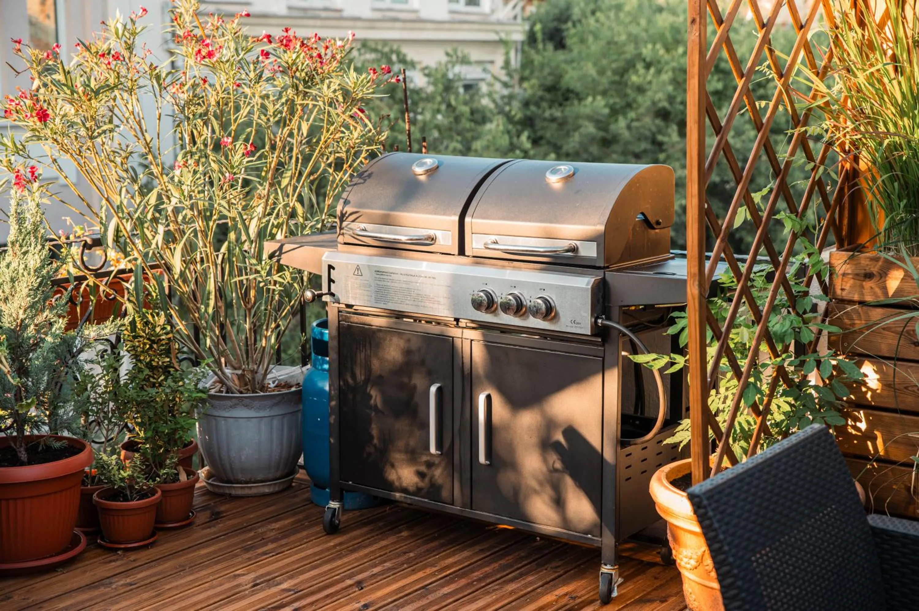 BBQ facilities in Three Dolphins Hotel with a Rooftop terracе