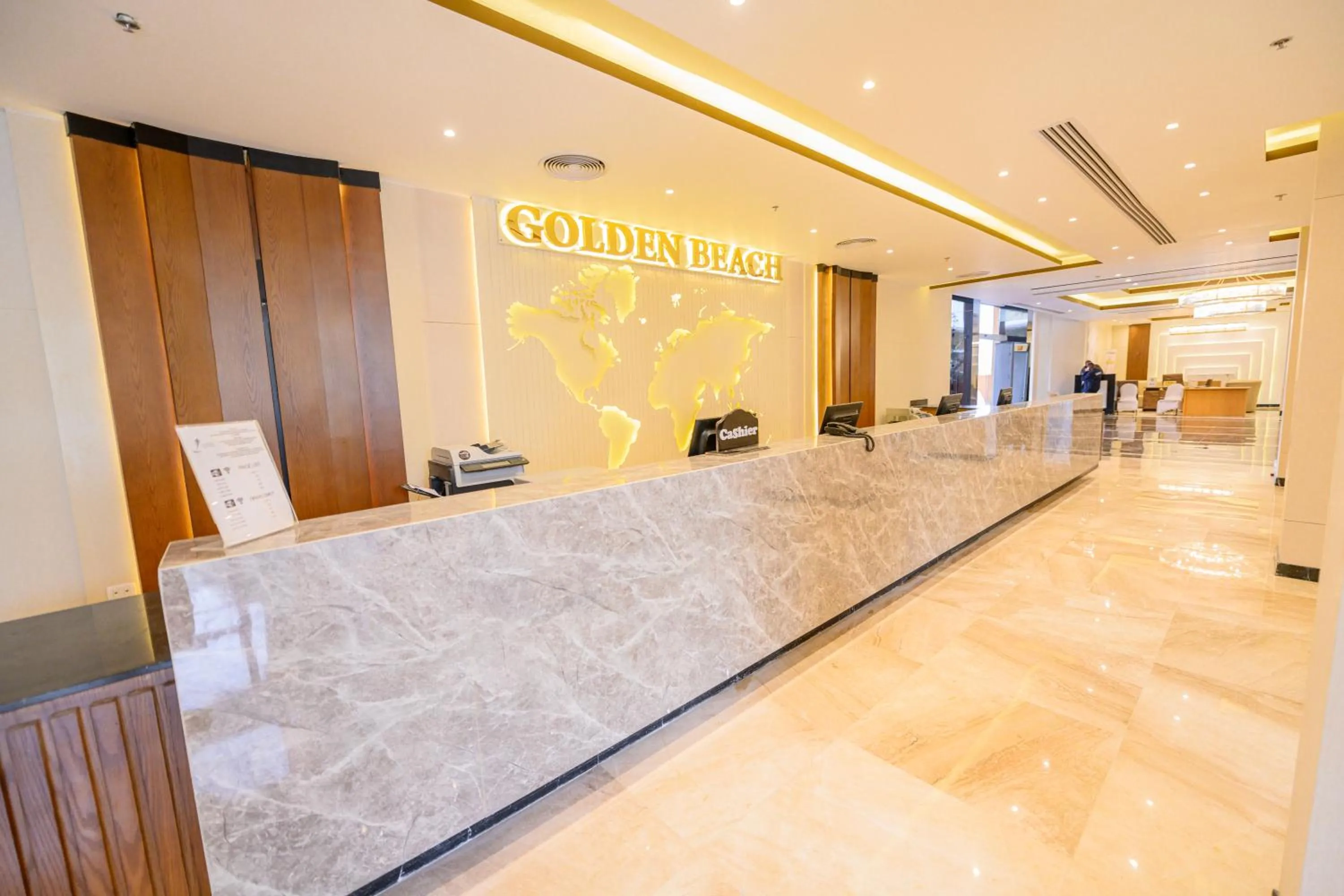 Lobby or reception in Golden Beach Resort