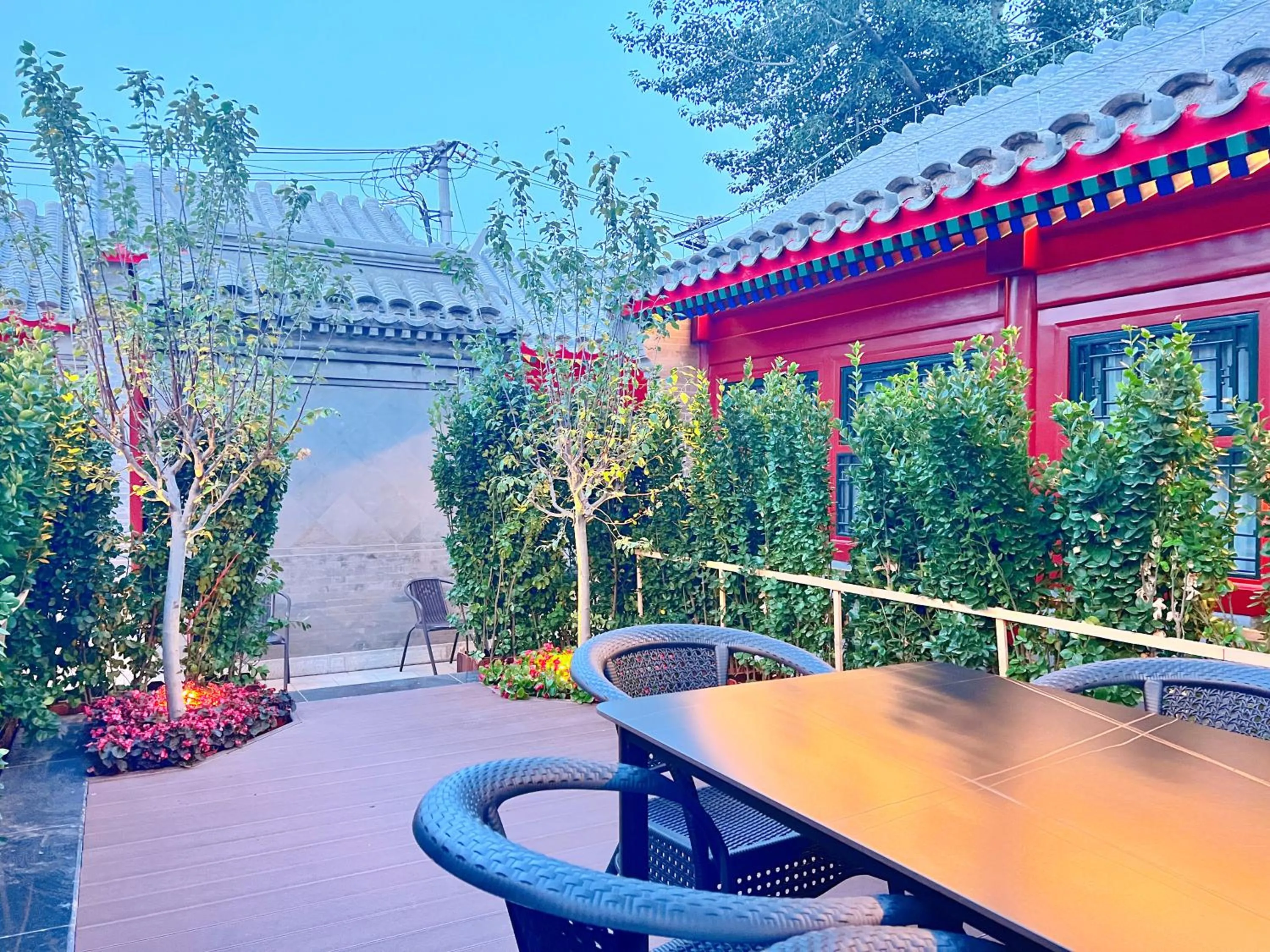 Patio in Jingshan Garden Hotel