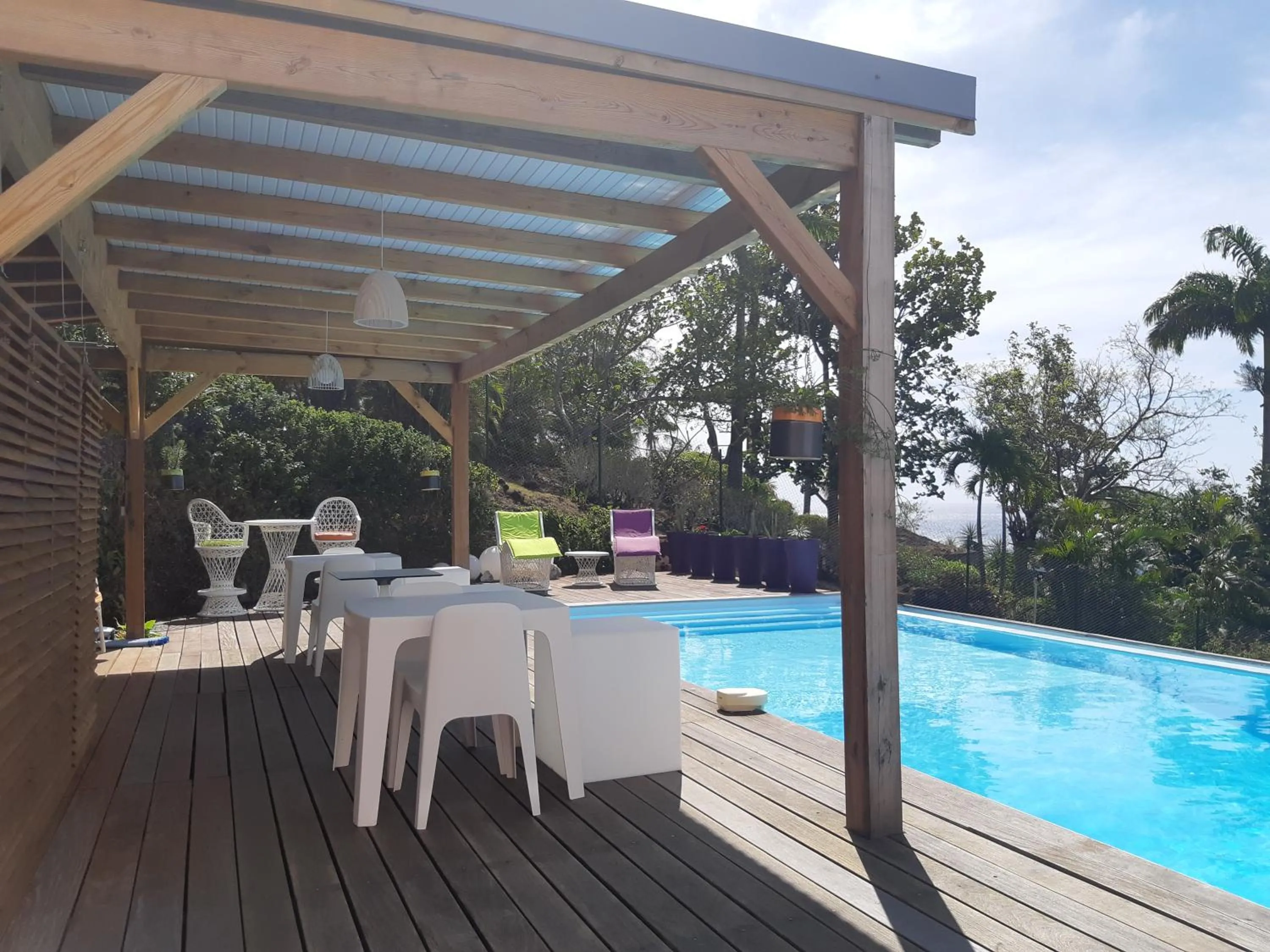 Pool view in Domaine Choco Vanille