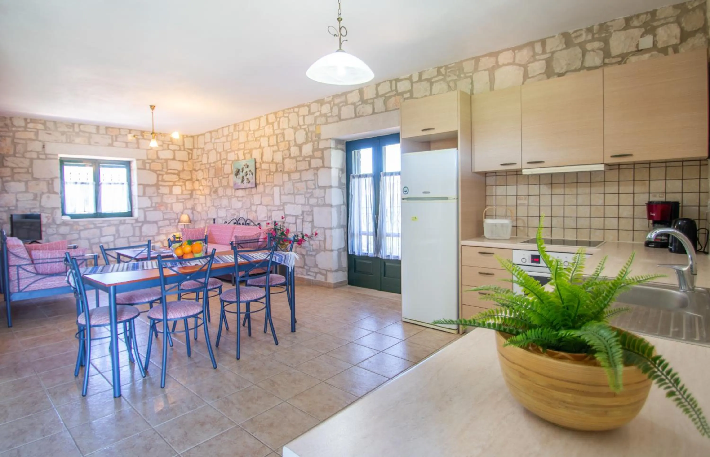 Seating area in Ammos Zante Villas