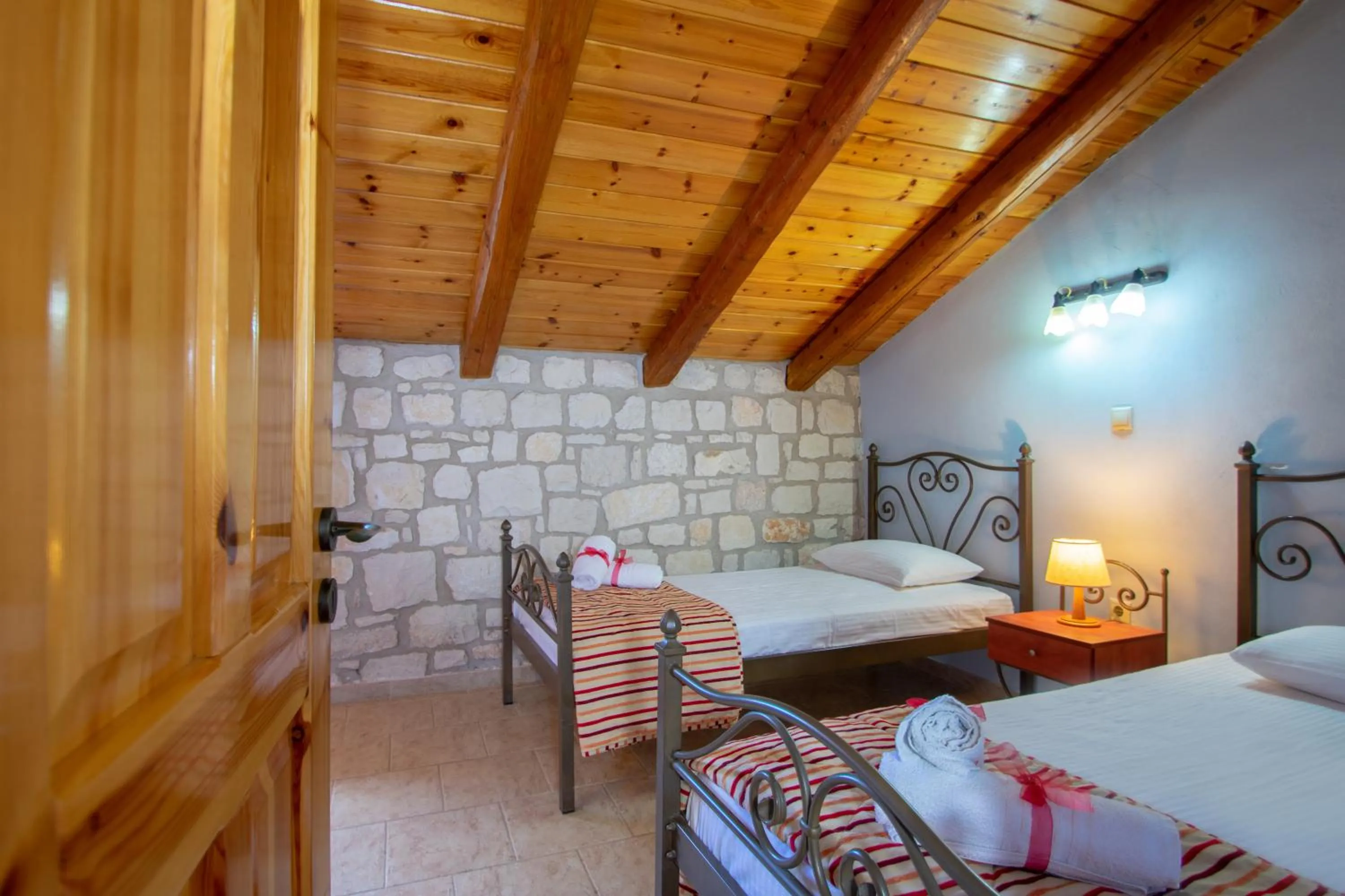 Bedroom, Bed in Ammos Zante Villas