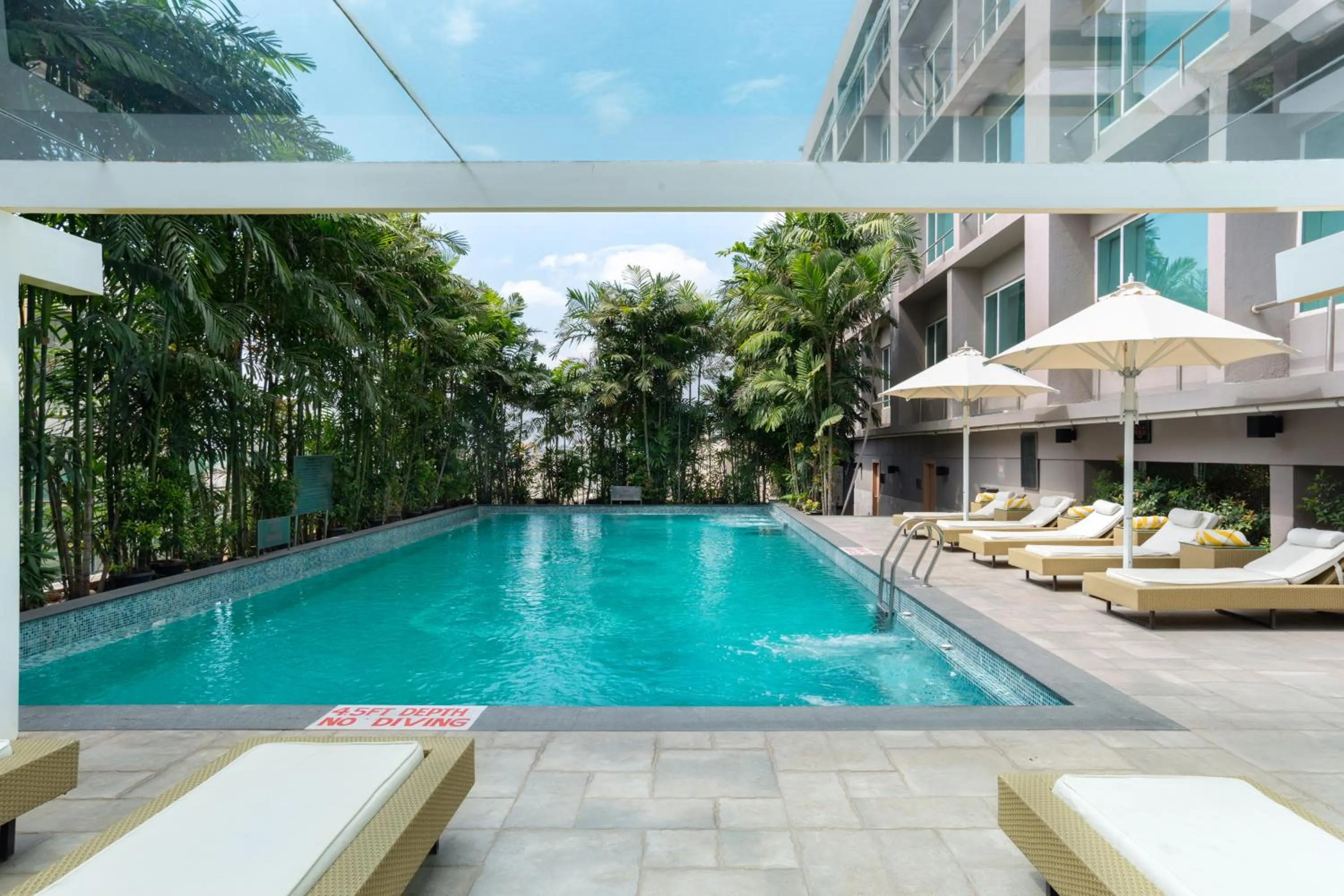 Swimming pool in Radisson Blu Bengaluru Outer Ring Road