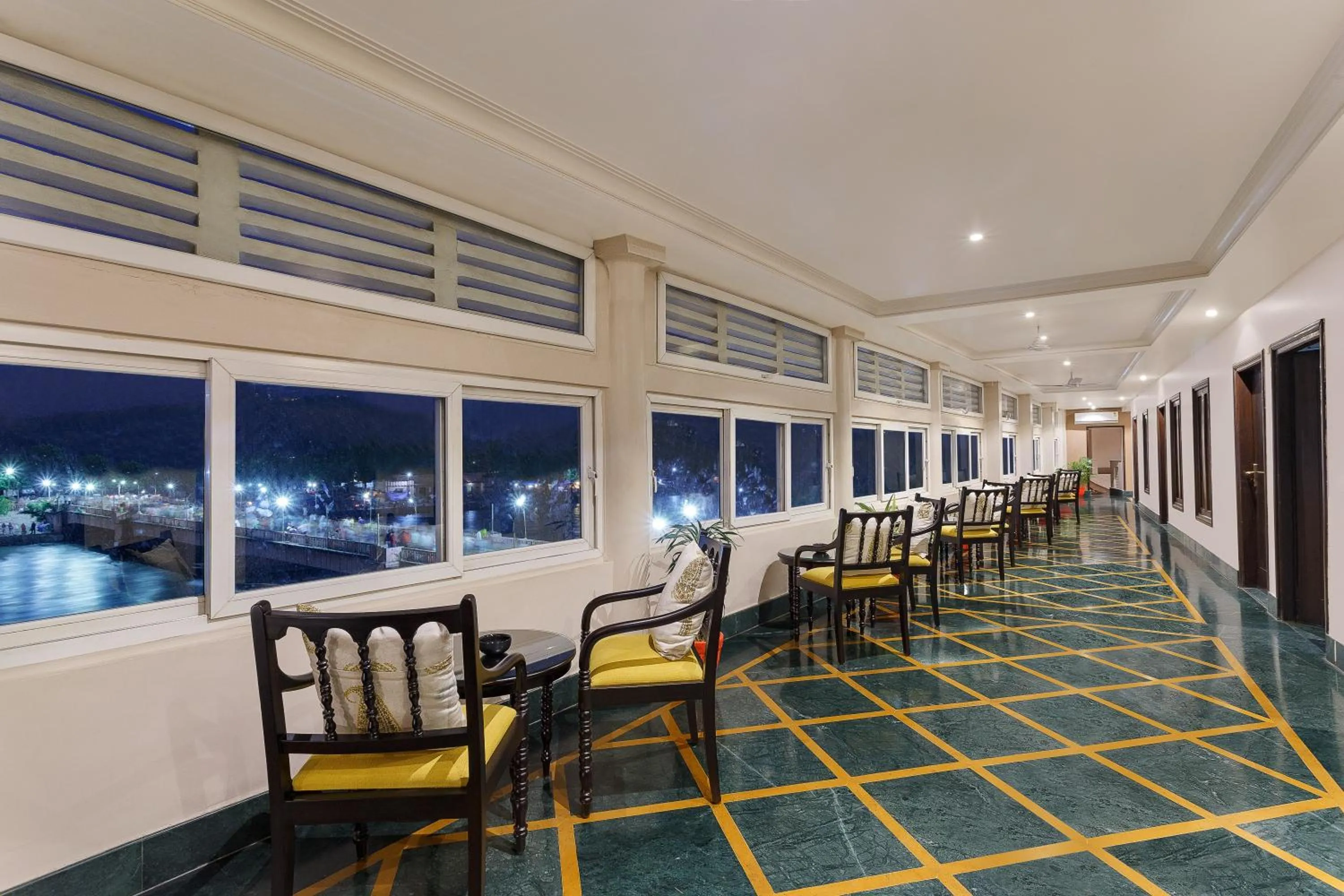Seating area in Ganga Lahari by Leisure Hotels