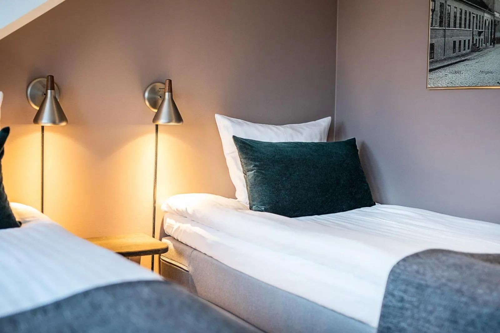 Bed in Hotel Sidesporet