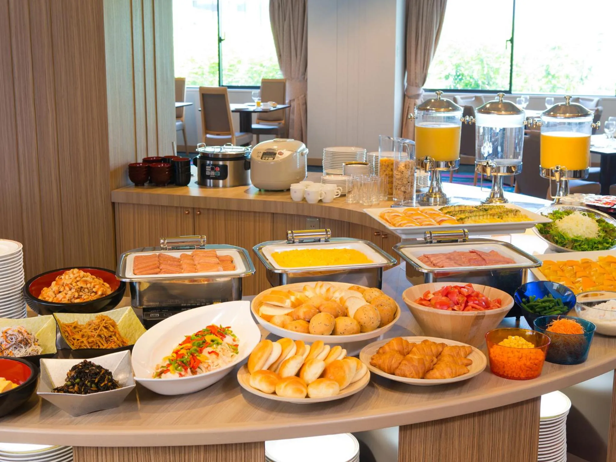 Buffet breakfast in Hotel Pearl City Kobe