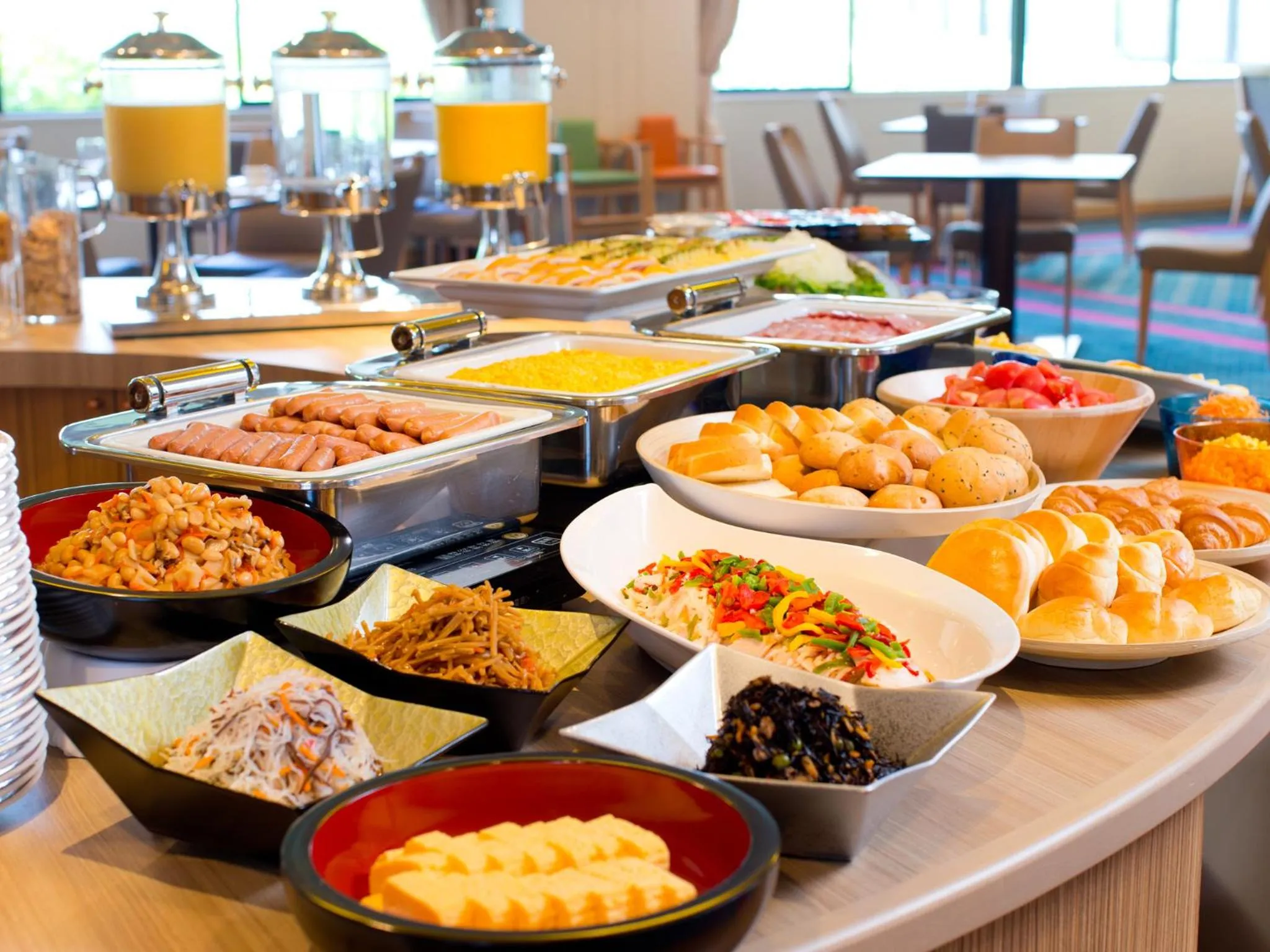 Buffet breakfast in Hotel Pearl City Kobe