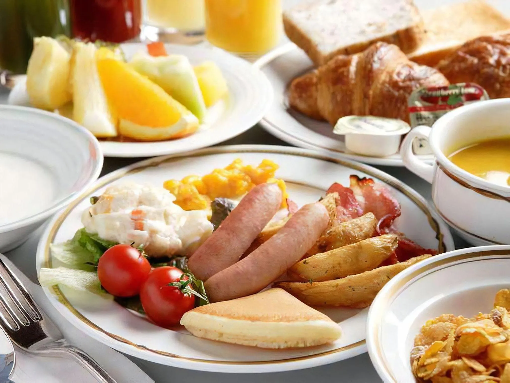 Breakfast in Hotel Crown Palais Hamamatsu