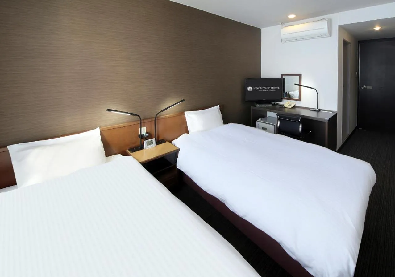 Bed in New Miyako Hotel Ashikaga Annex