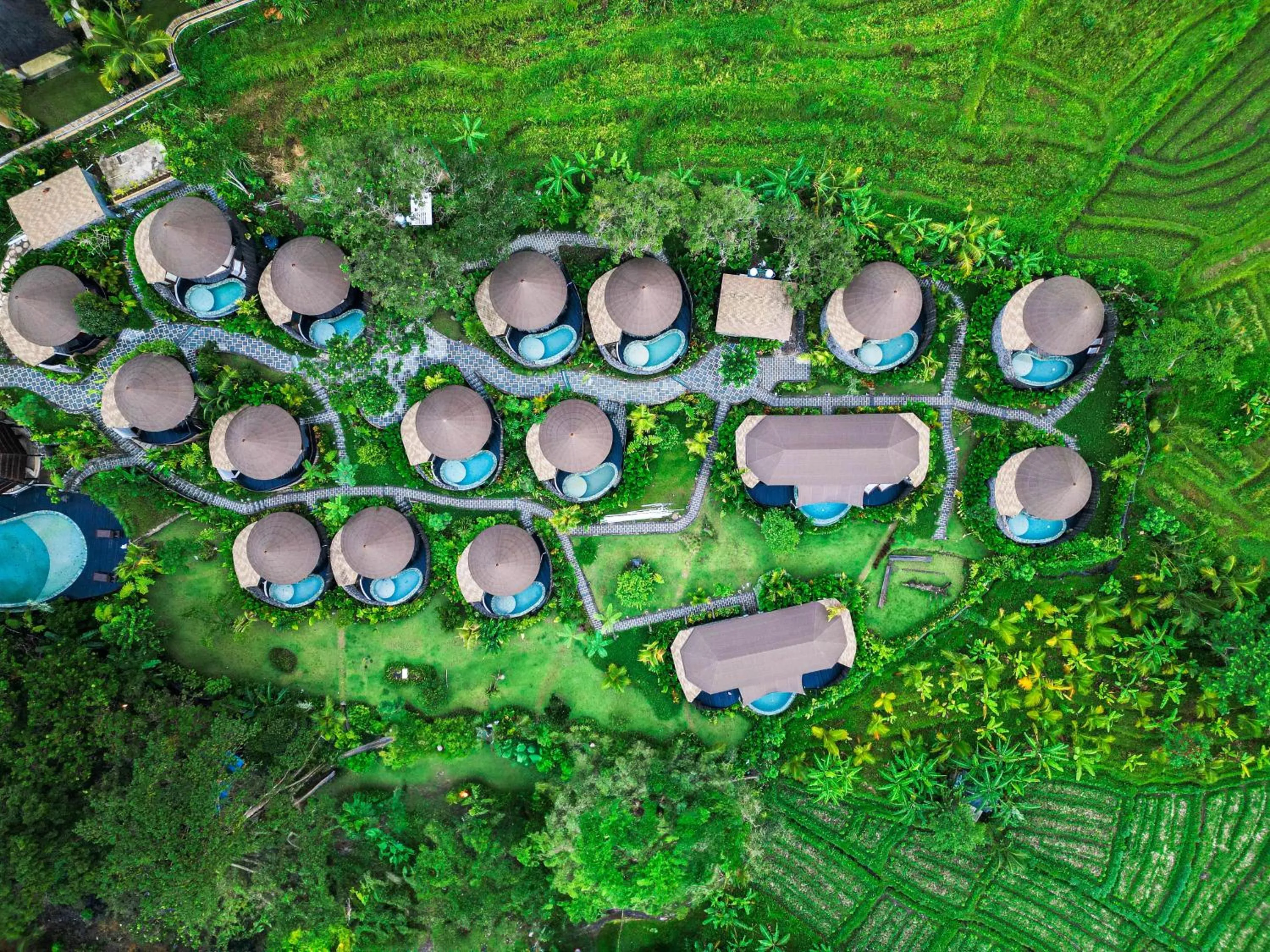 Bird's eye view in Wapa di Ume Sidemen